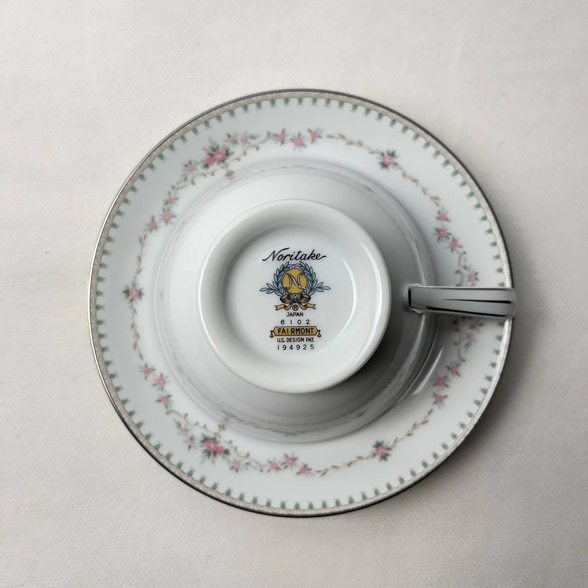 【リユース】 ノリタケ　ティーカップセット　未使用　NORITAKE Fairmont
