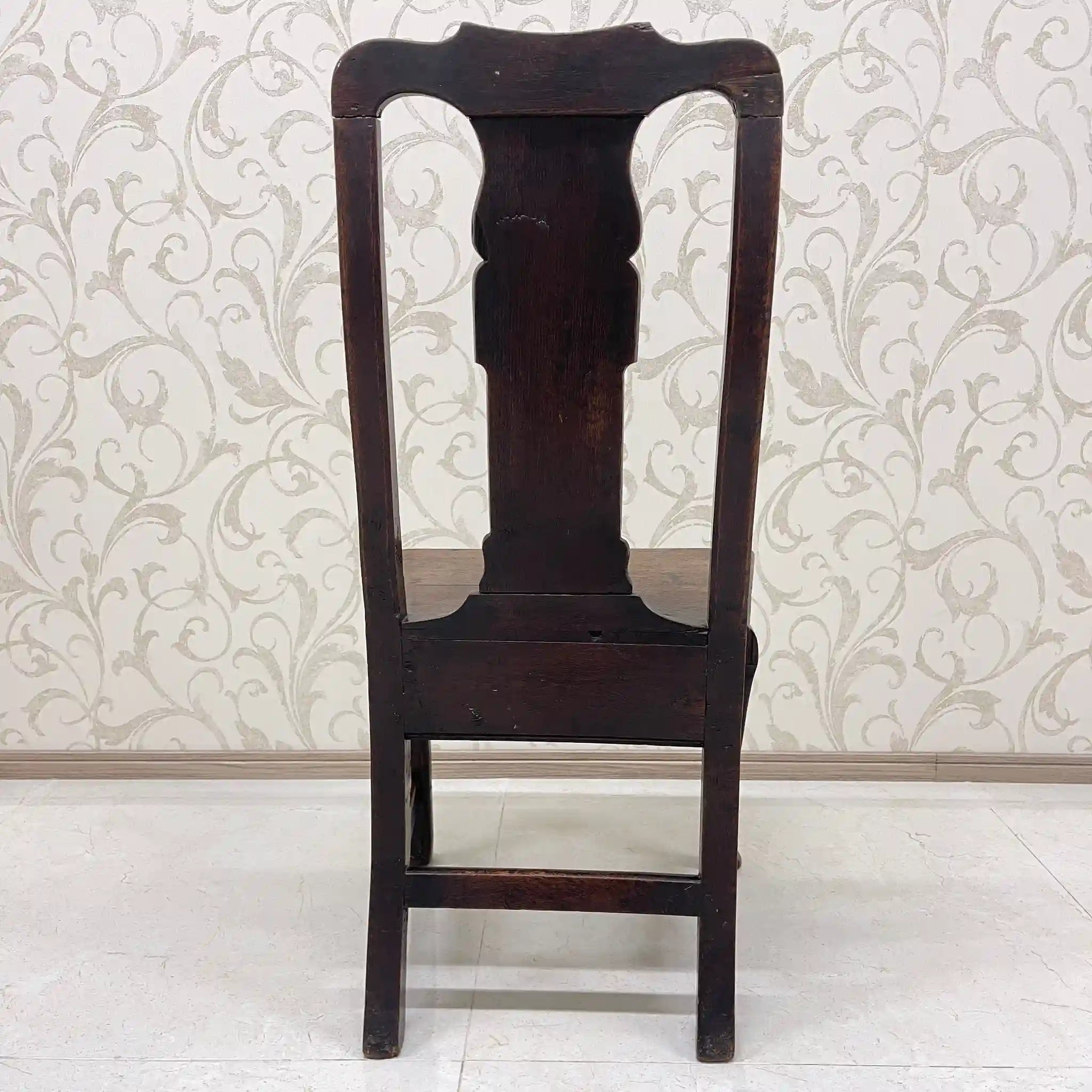 【アンティーク】 アンティーク ホールチェア / クイーンアン様式 / オーク材 / イギリス