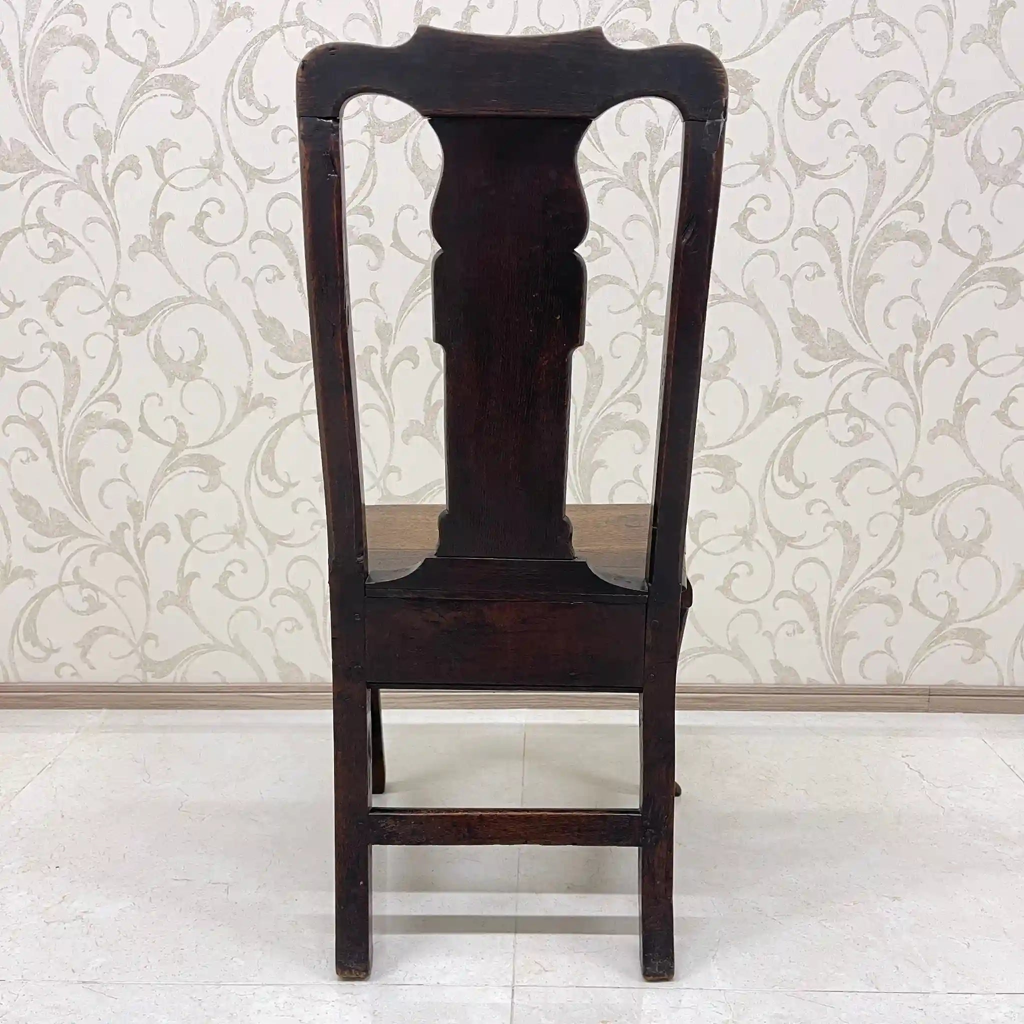 【アンティーク】 アンティーク ホールチェア / クイーンアン様式 / オーク材 / イギリス