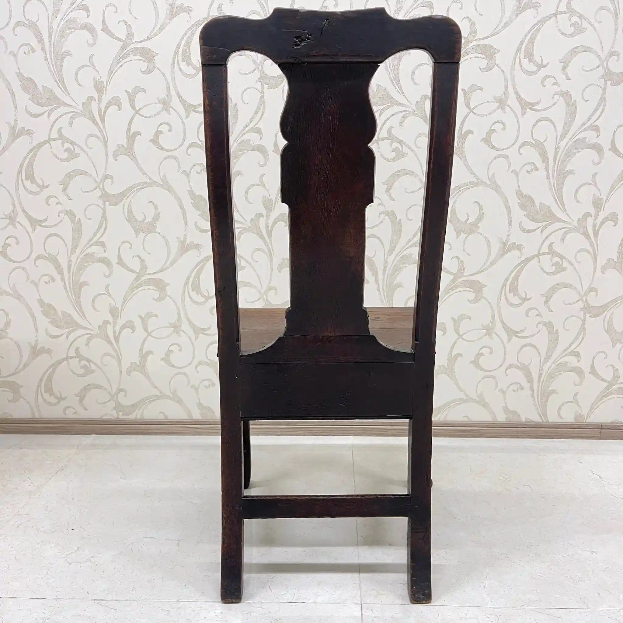【アンティーク】 アンティーク ホールチェア / クイーンアン様式 / オーク材 / イギリス