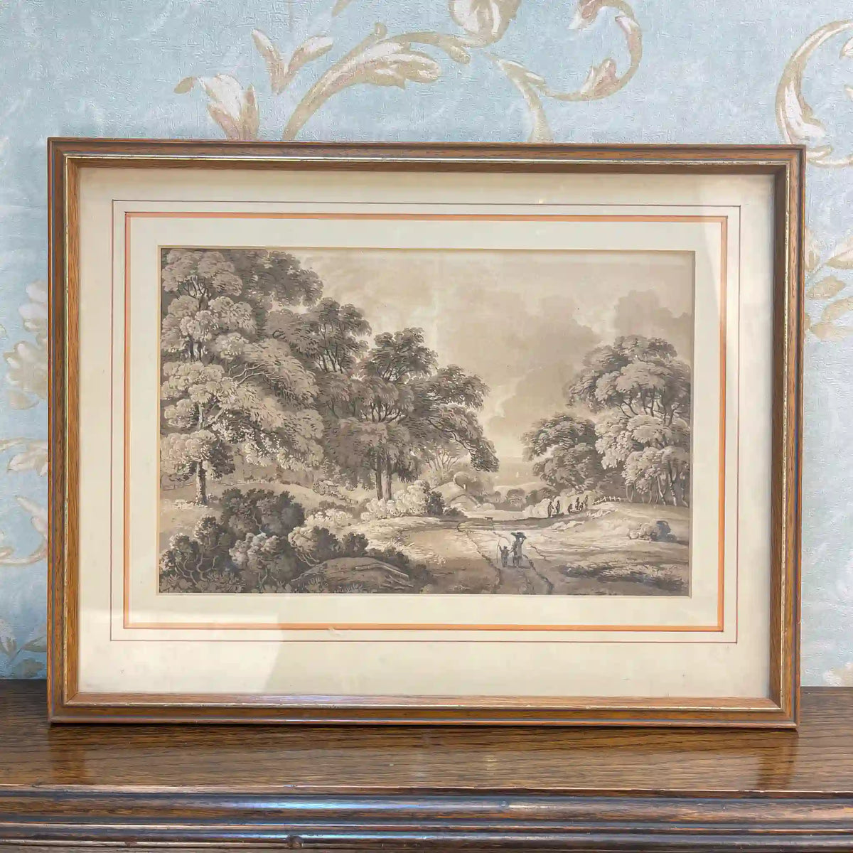 絵画(風景画) / イギリス直輸入,セピア調風景画,重厚木製フレーム,多重 絵画(風景画) / イギリス直輸入,セピア調風景画,重厚木製フレーム,多重