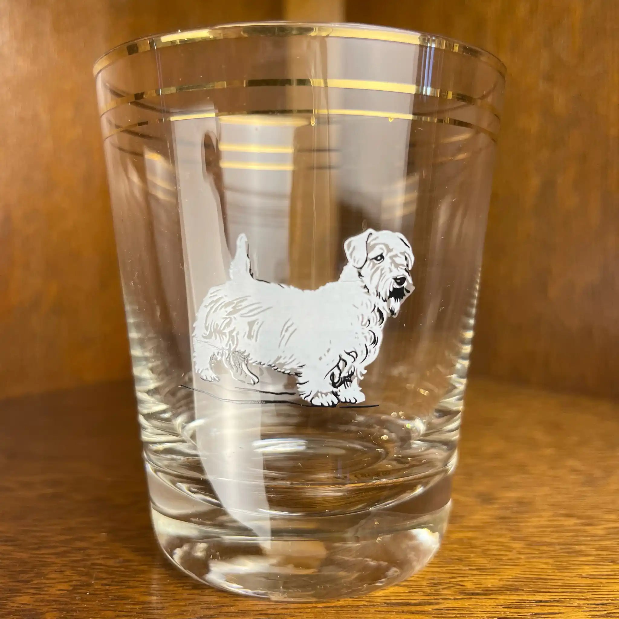[Reusable] Glass Cup with Dog Design