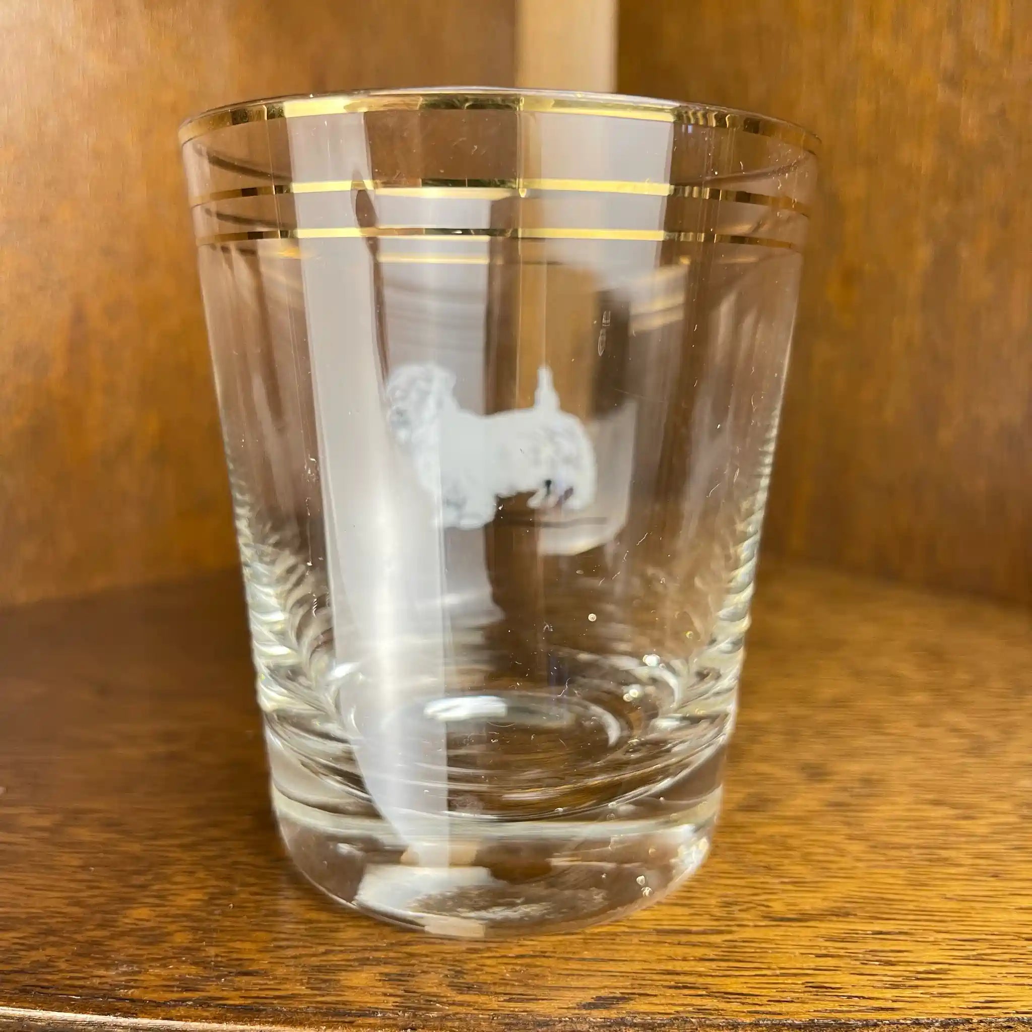 [Reusable] Glass Cup with Dog Design