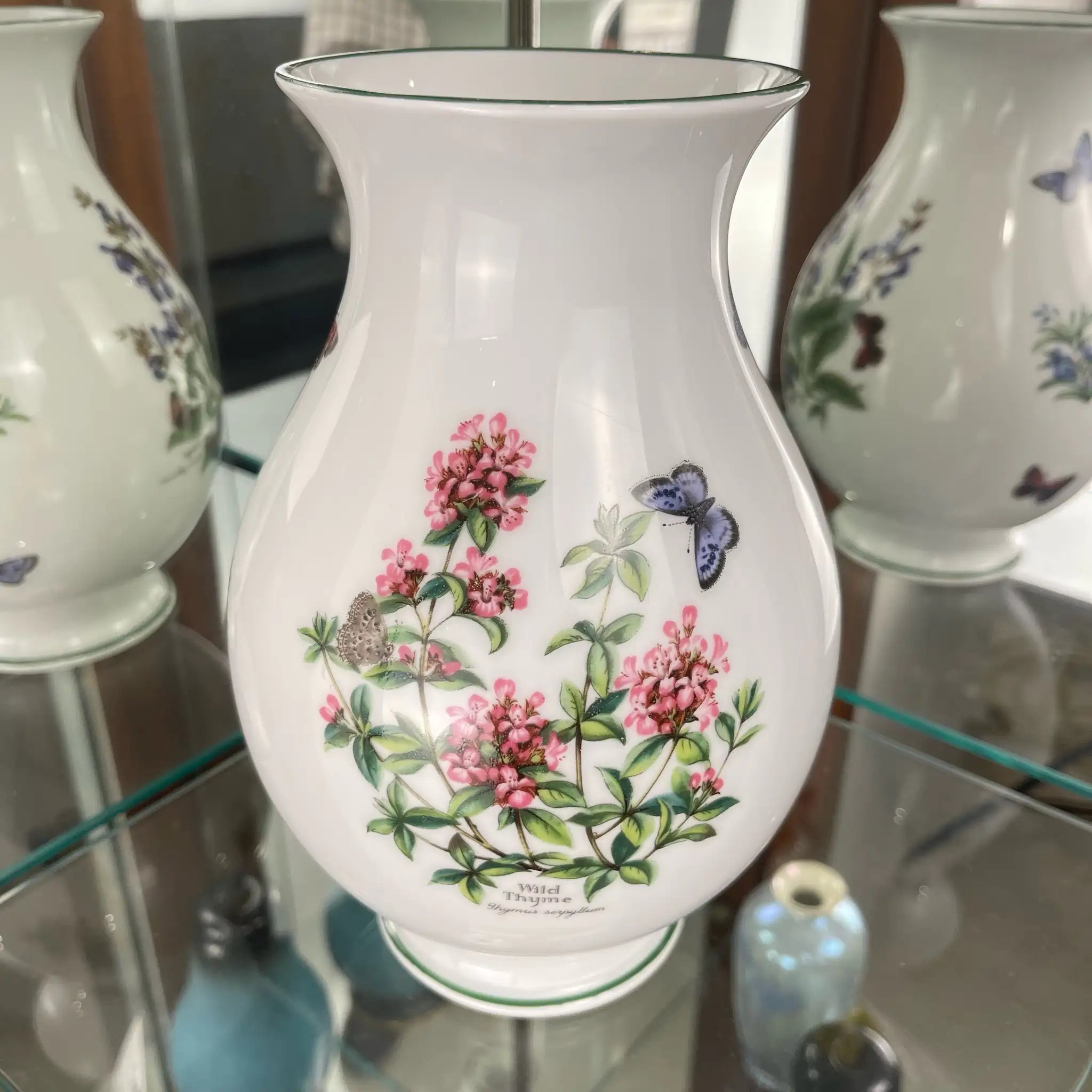 【アンティーク】フラワーベース Royal Worcester（ロイヤルウースター） / Worcester Herbs /   / イギリス /