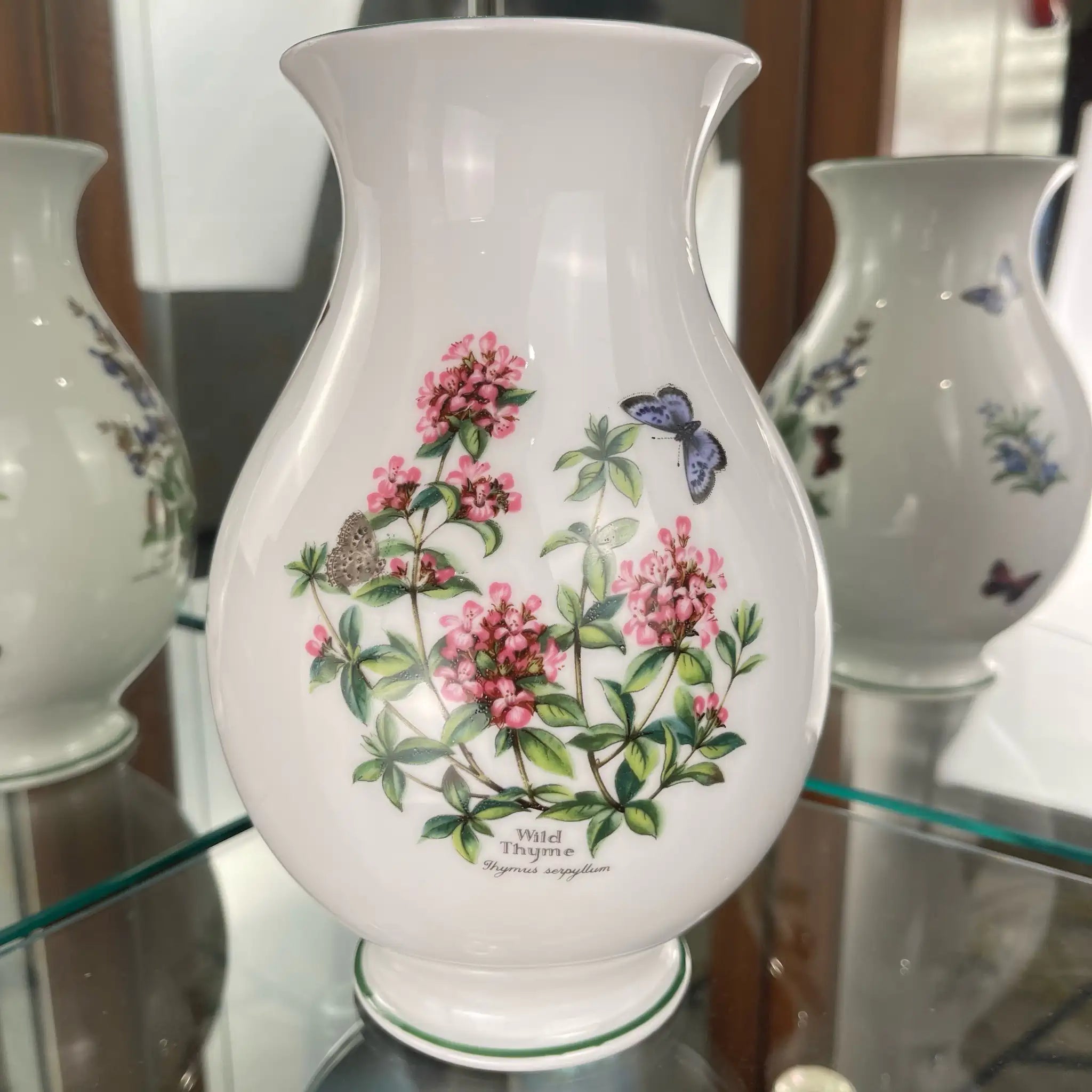 【アンティーク】フラワーベース Royal Worcester（ロイヤルウースター） / Worcester Herbs /   / イギリス /