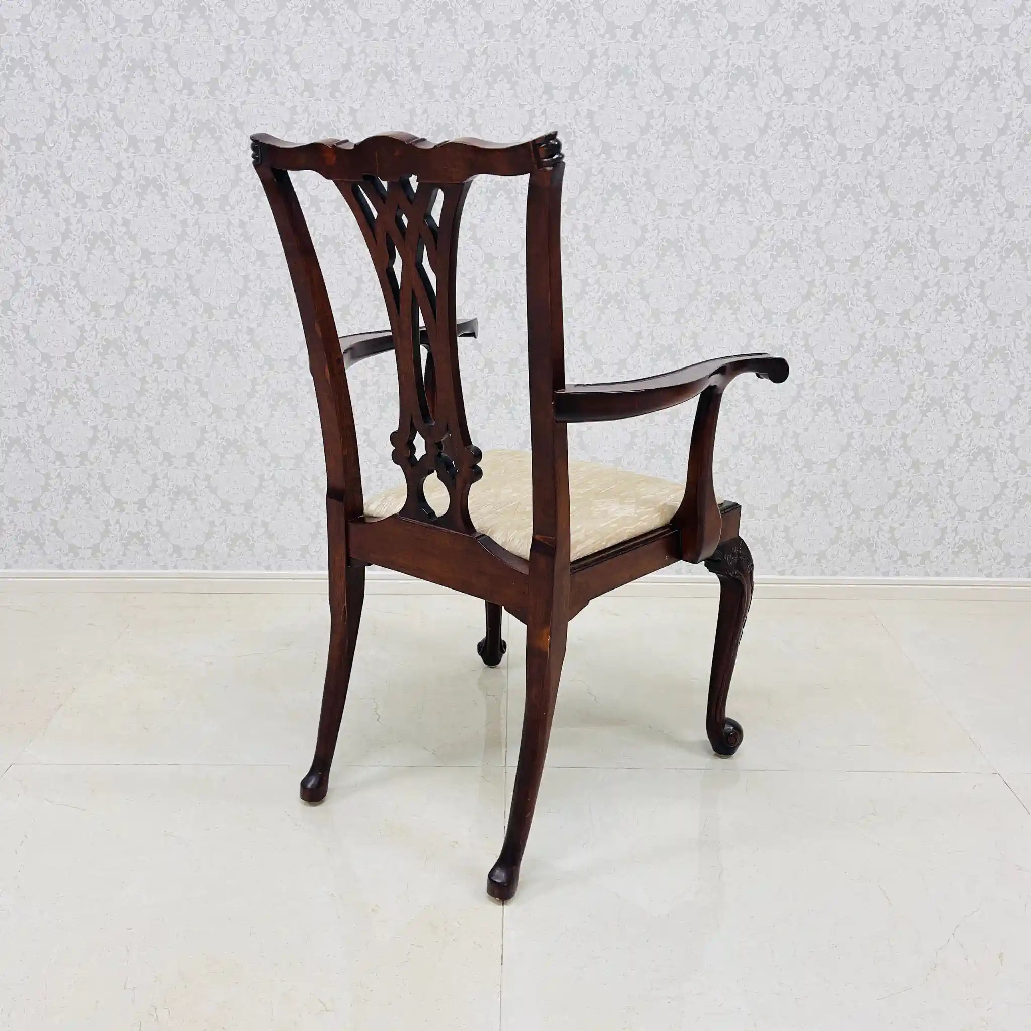 【アンティーク】 アンティーク ダイニングチェア / チッペンデール様式