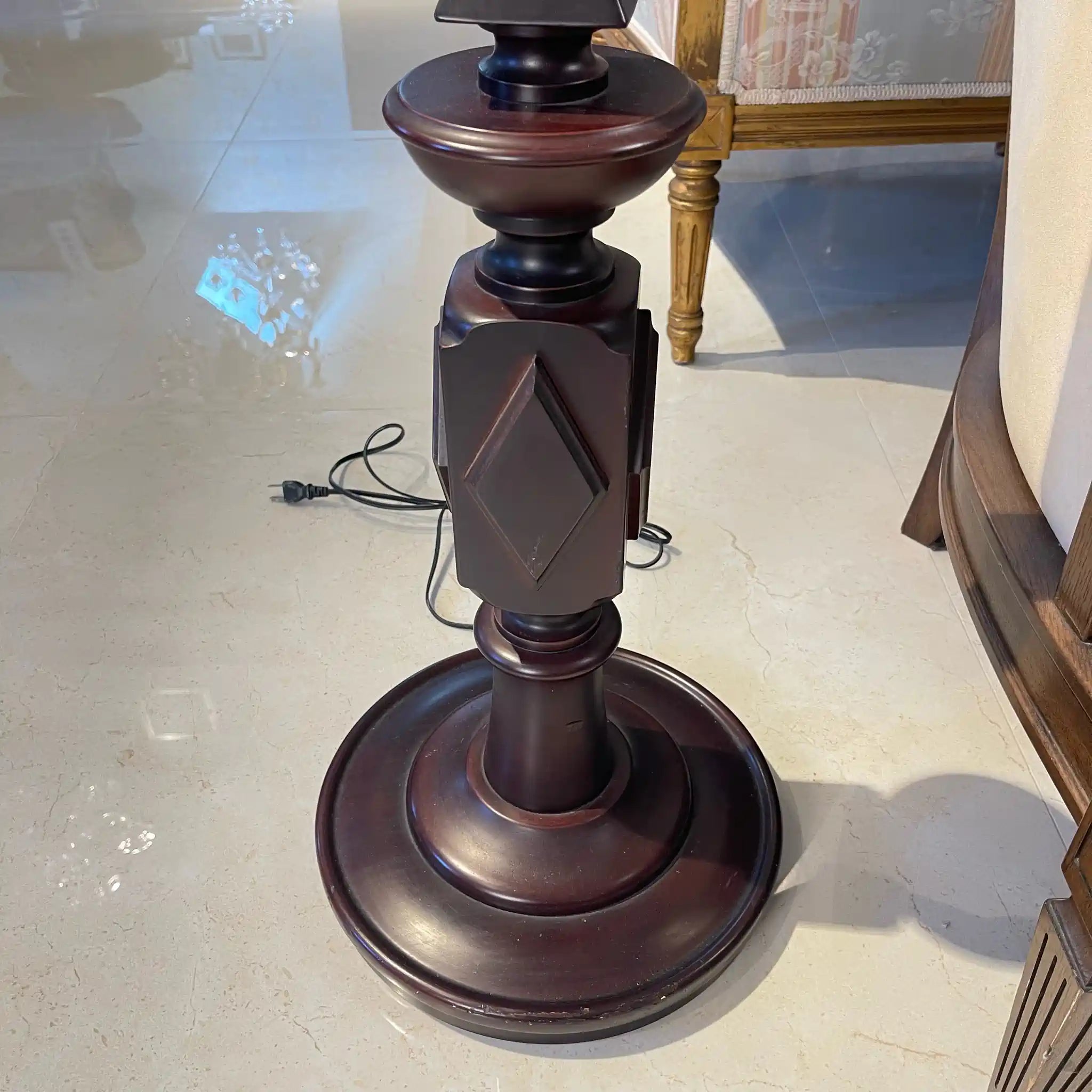 [Vintage] Vintage Floor Light with Tassel Shade