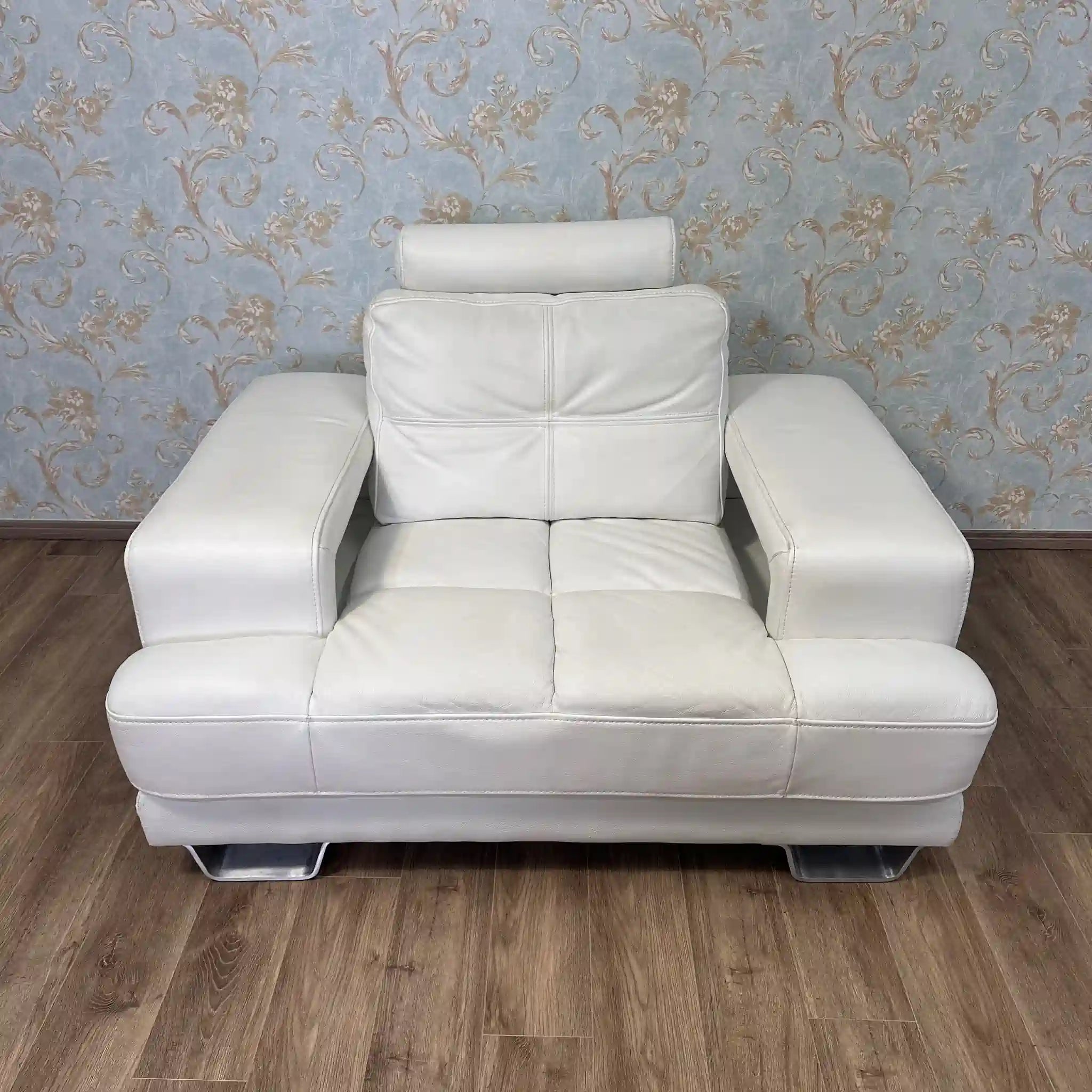 【リユース】1Pソファ　IDC大塚家具 / modajo  本革