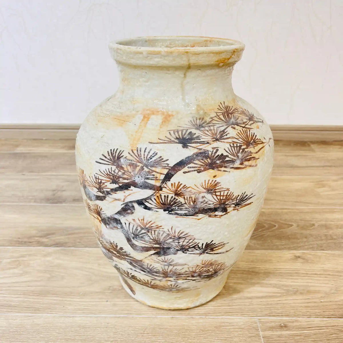 作者不明 / 花瓶(フラワーベース) / 松文様,壺,骨董品,和風,オブジェ