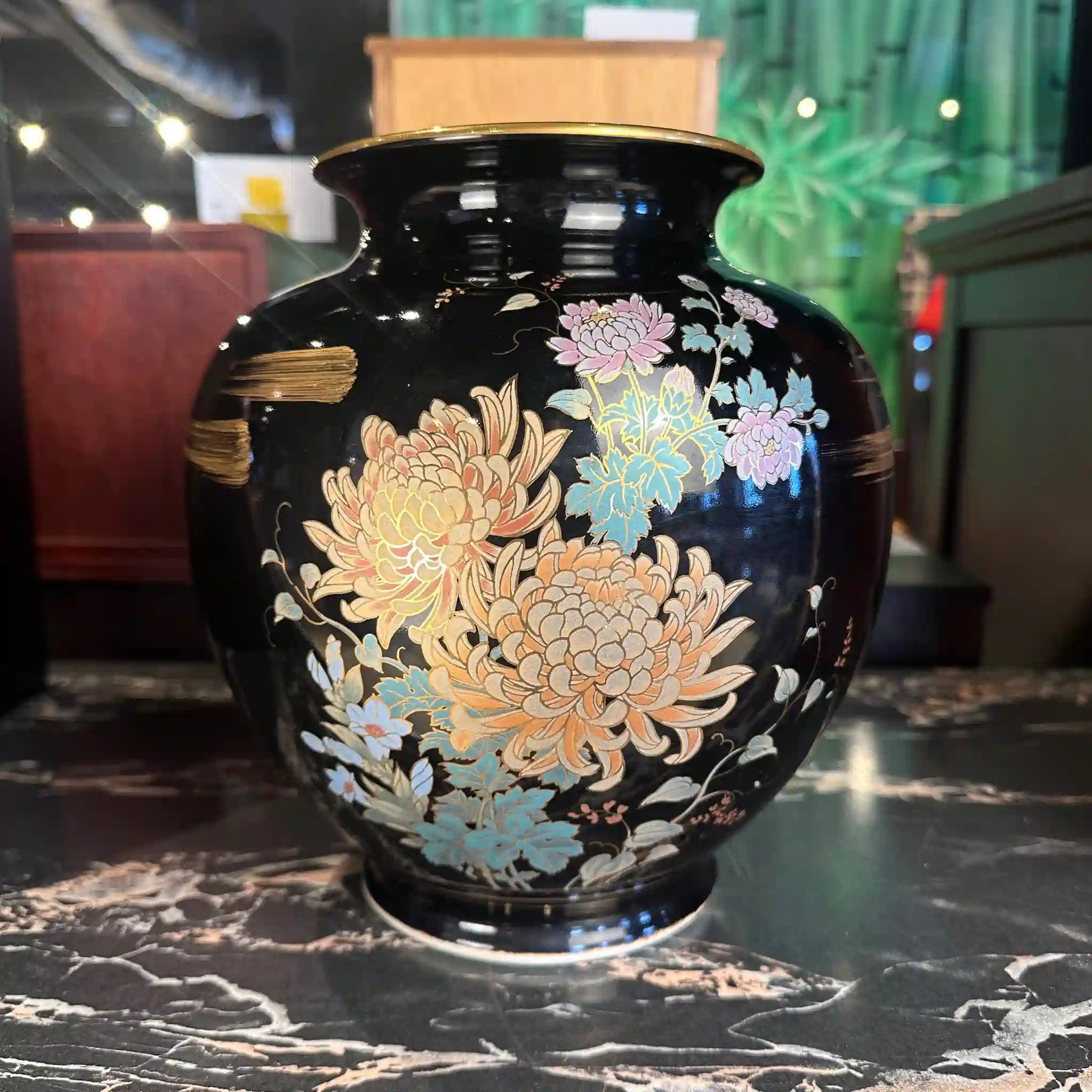 【骨董品】花瓶　九谷焼