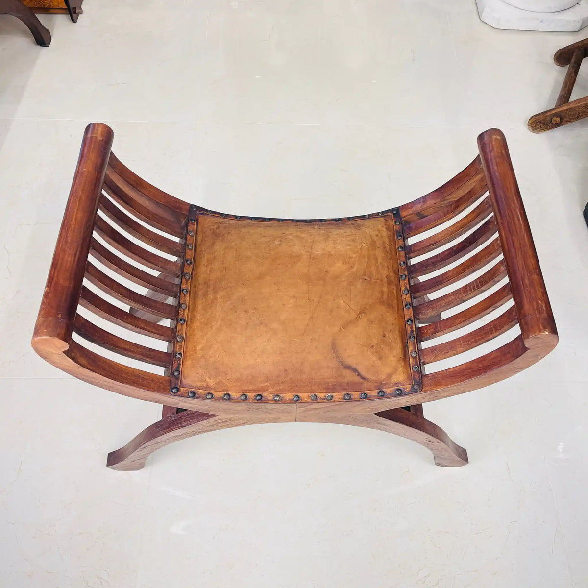 リユース】 ビンテージカルティニチェア / 本革 ｜アンティーク