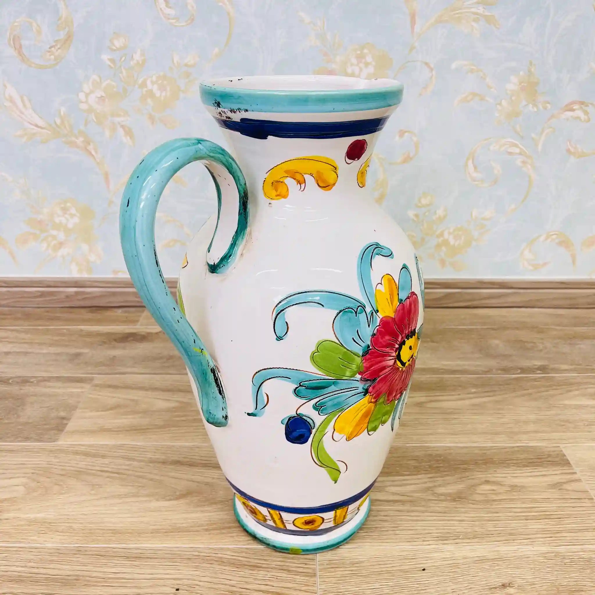 Vintage Flower Vase / Mallorca Ware / Italy