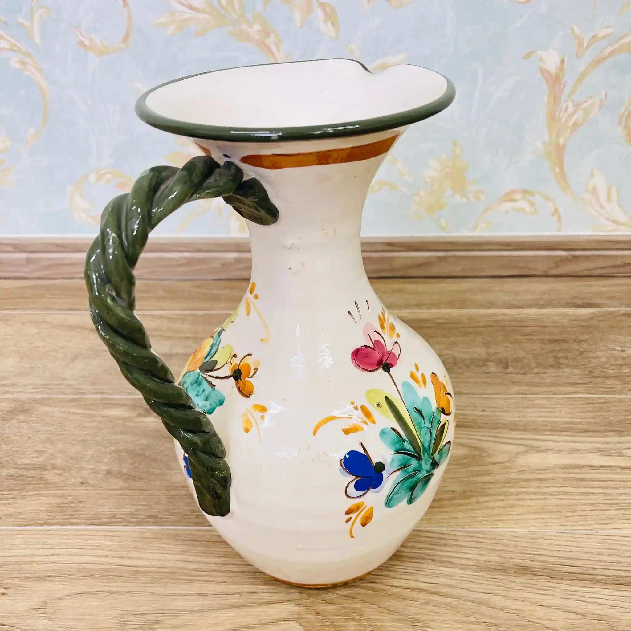Vintage Flower Vase / Mallorca Ware / Italy