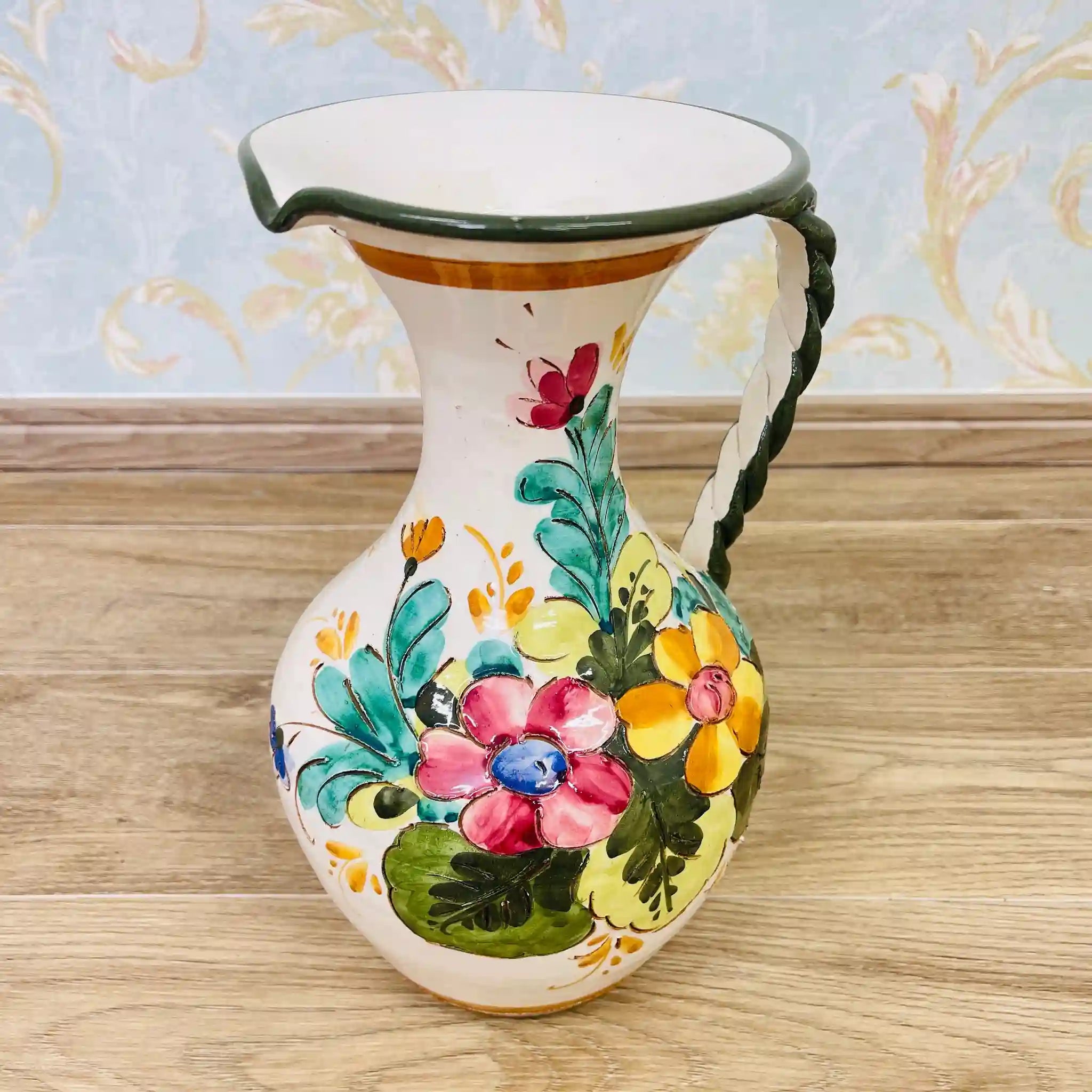Vintage Flower Vase / Mallorca Ware / Italy