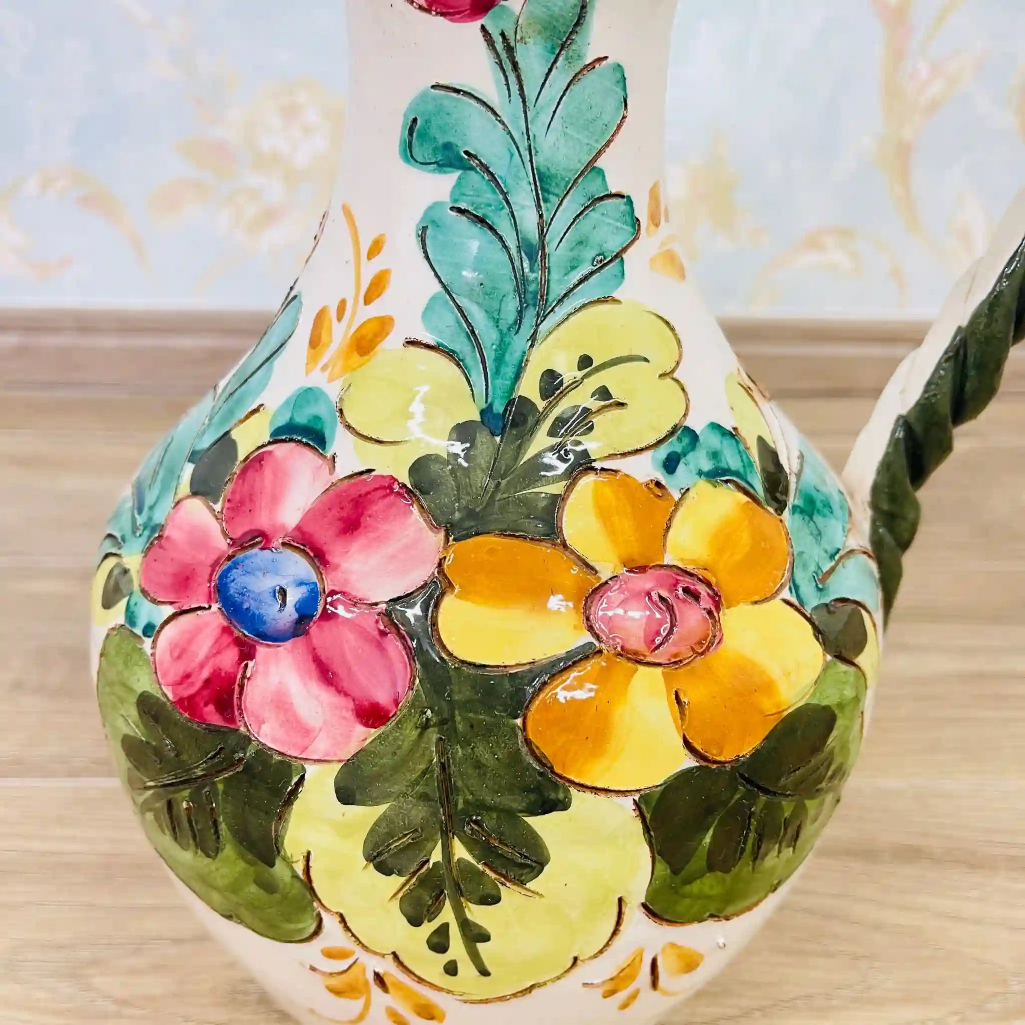 Vintage Flower Vase / Mallorca Ware / Italy