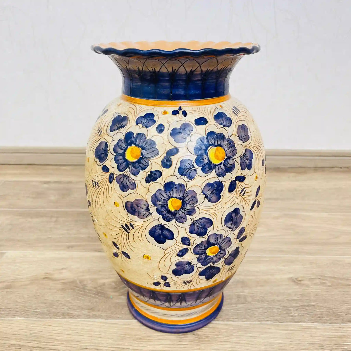 フラワーベース(花瓶) / マヨルカ焼 / イタリア / [ビンテージ フラワーベース(花瓶) / マヨルカ焼 / イタリア / [ビンテージ