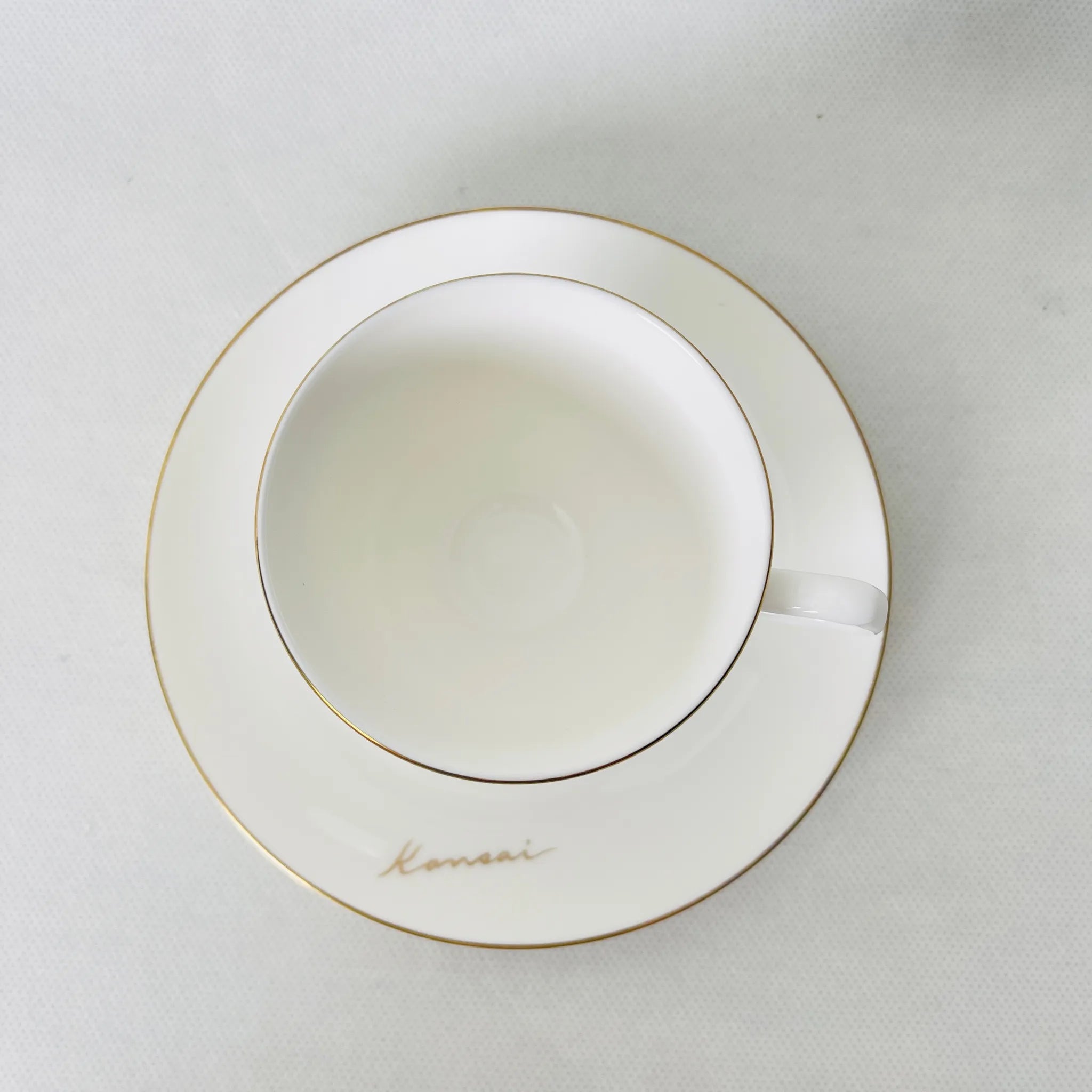 【リユース】コーヒーカップ　5個セット Kansai　山本寛斎 /   Fine China / 未使用 箱付き