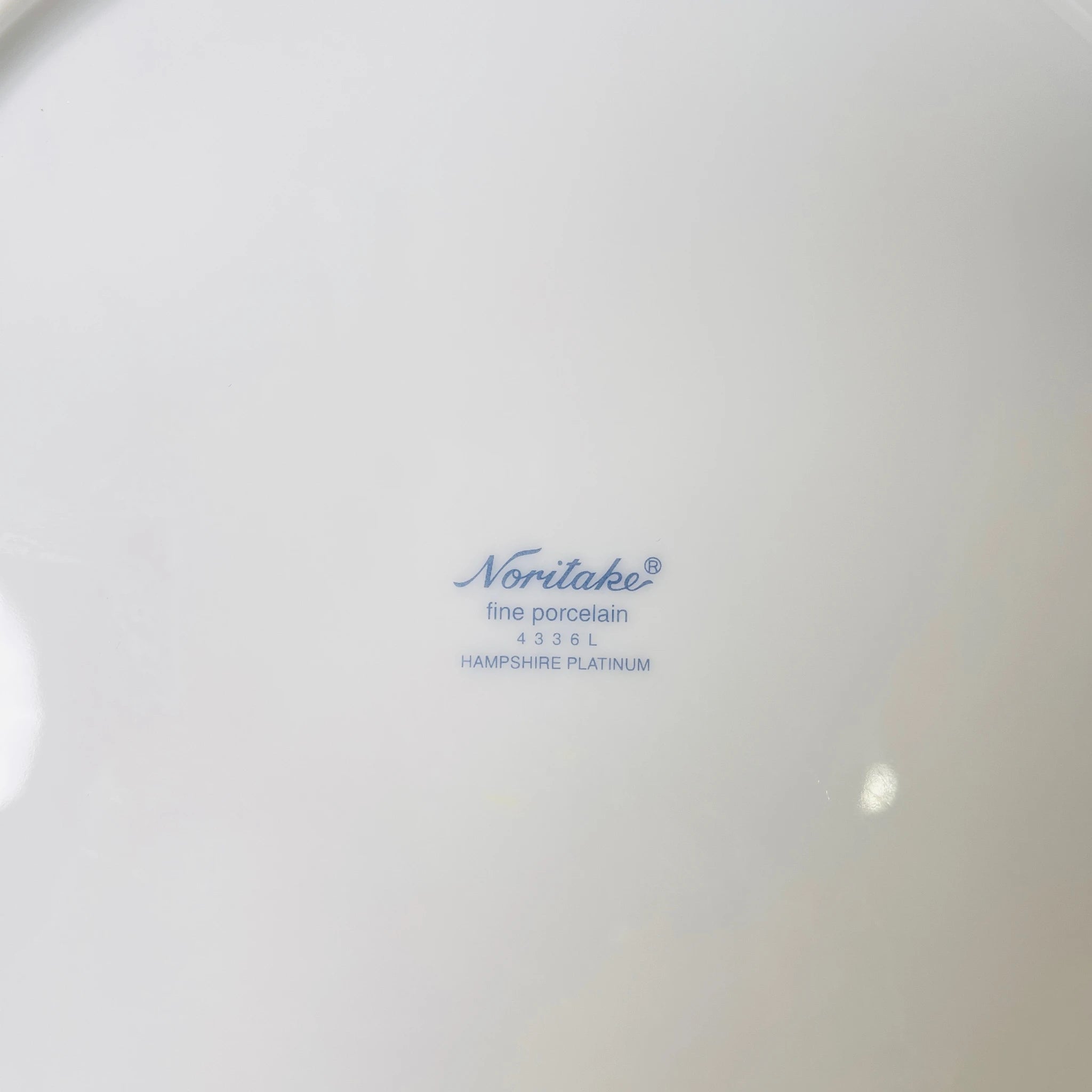 【リユース】パーティーセット　大皿×1　小皿×5　ハンプシャープラチナ Noritake / 未使用 箱付き
