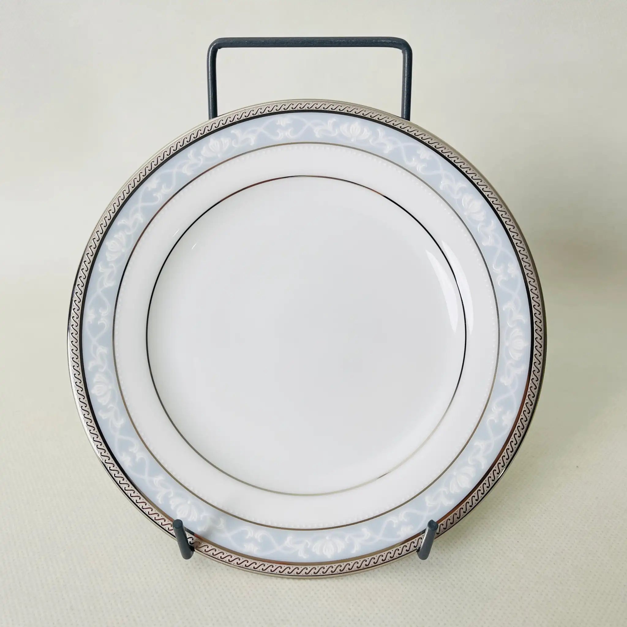 【リユース】パーティーセット　大皿×1　小皿×5　ハンプシャープラチナ Noritake / 未使用 箱付き