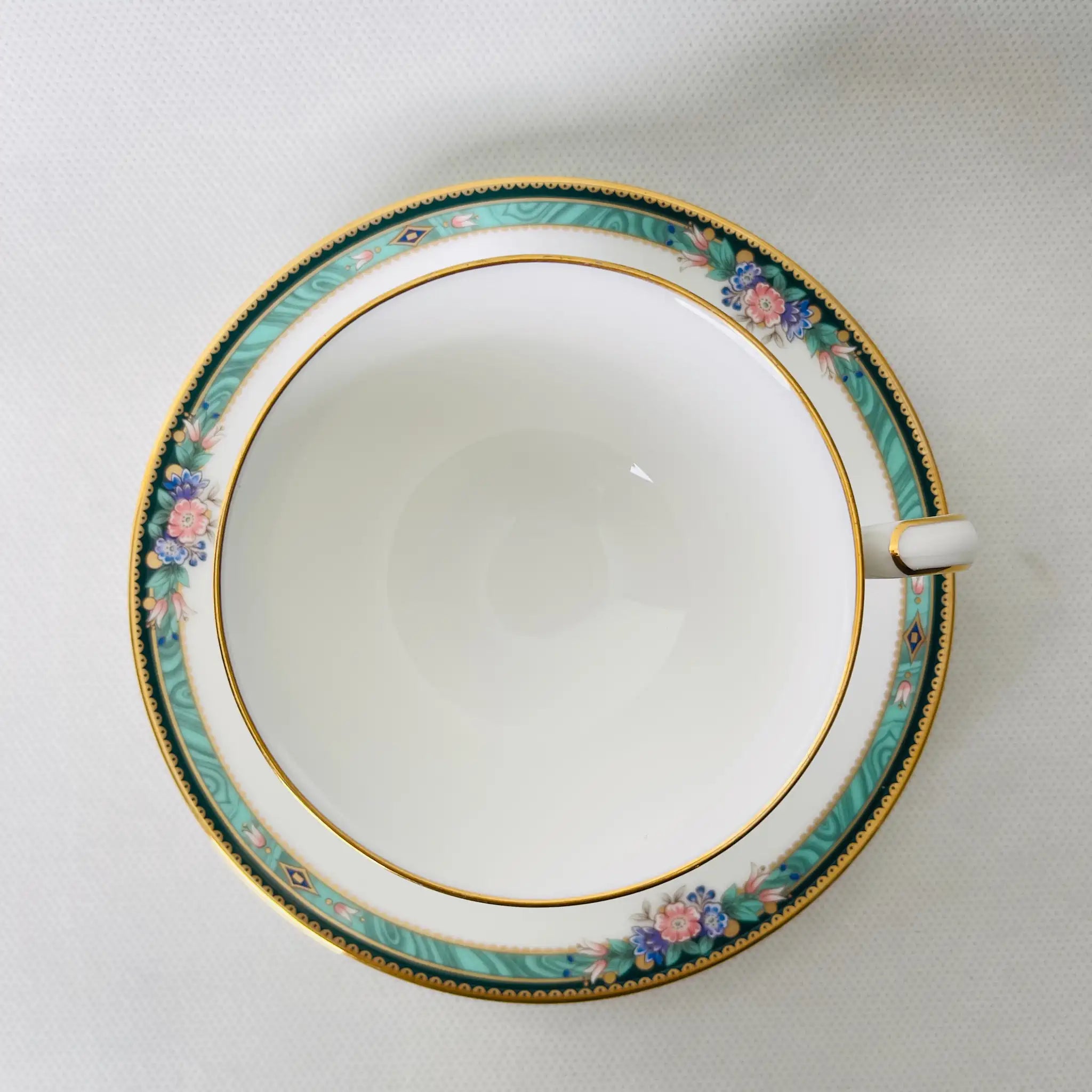 【リユース】 ティーカップ＆ソーサーセット　Noritake Ashbury　