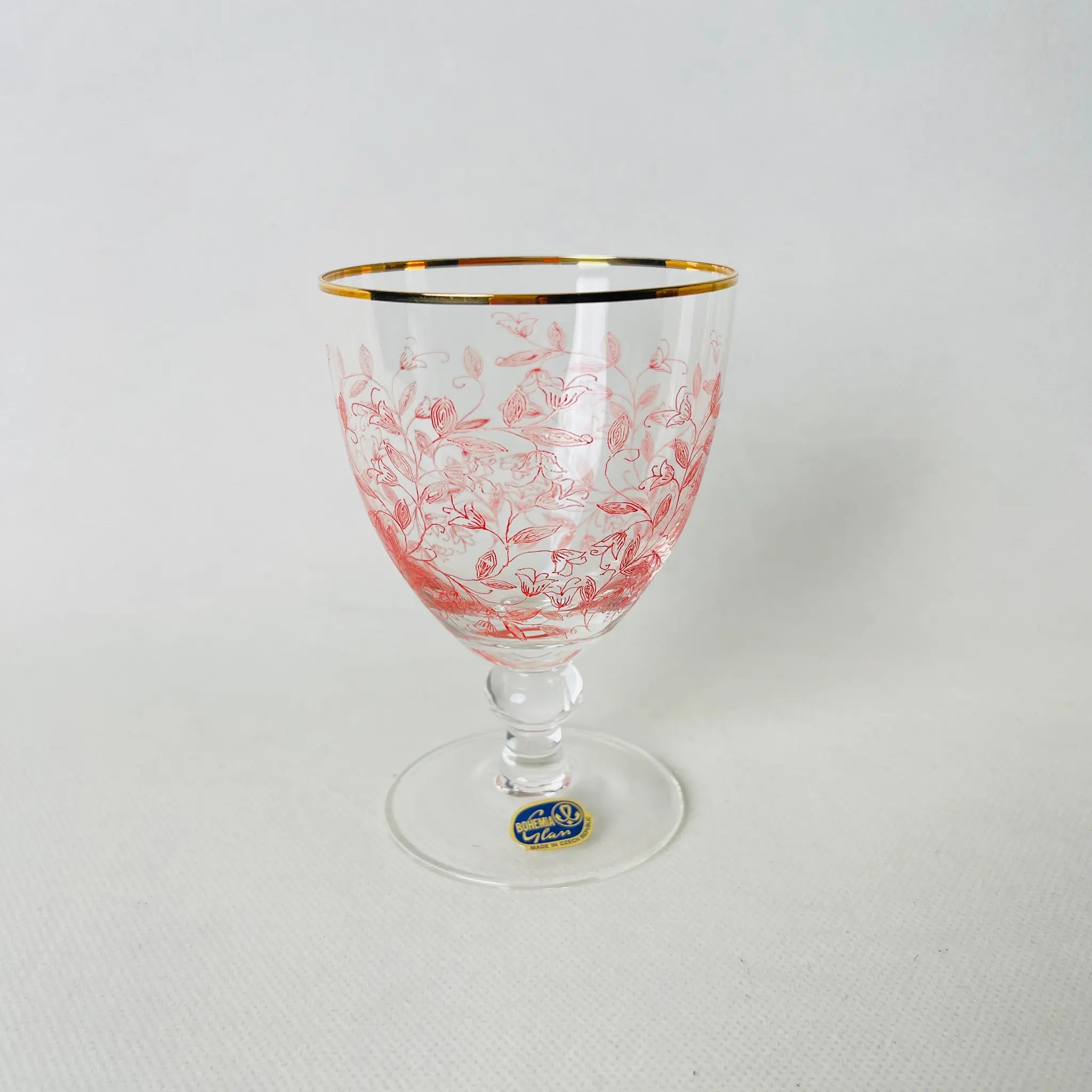 【リユース】 ワイングラス / WAKO / BOHEMIA GLASS / チェコ / 未使用