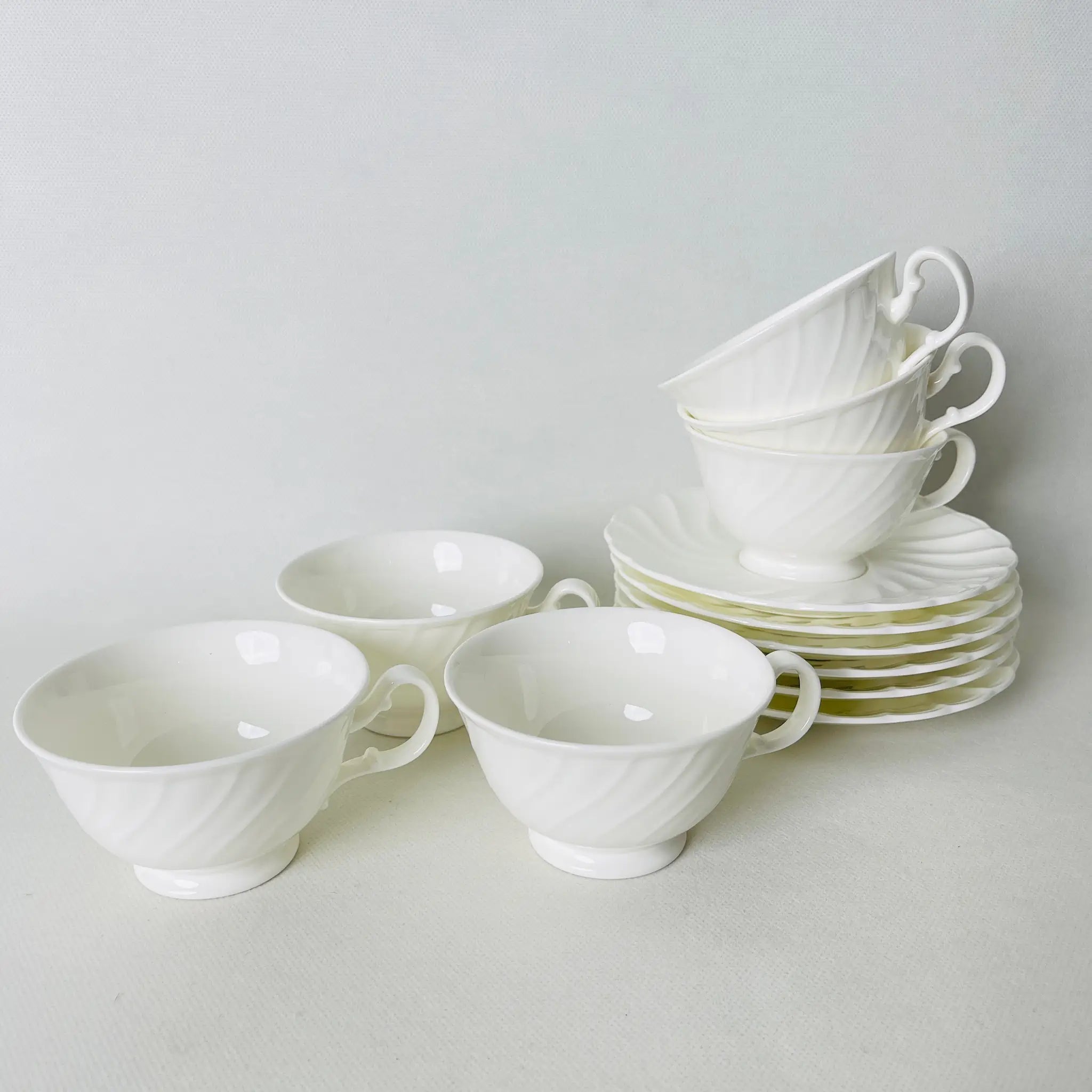【リユース】 ティーカップセット6P / Noritake(ノリタケ) / BONE CHINA / 日本 / 未使用