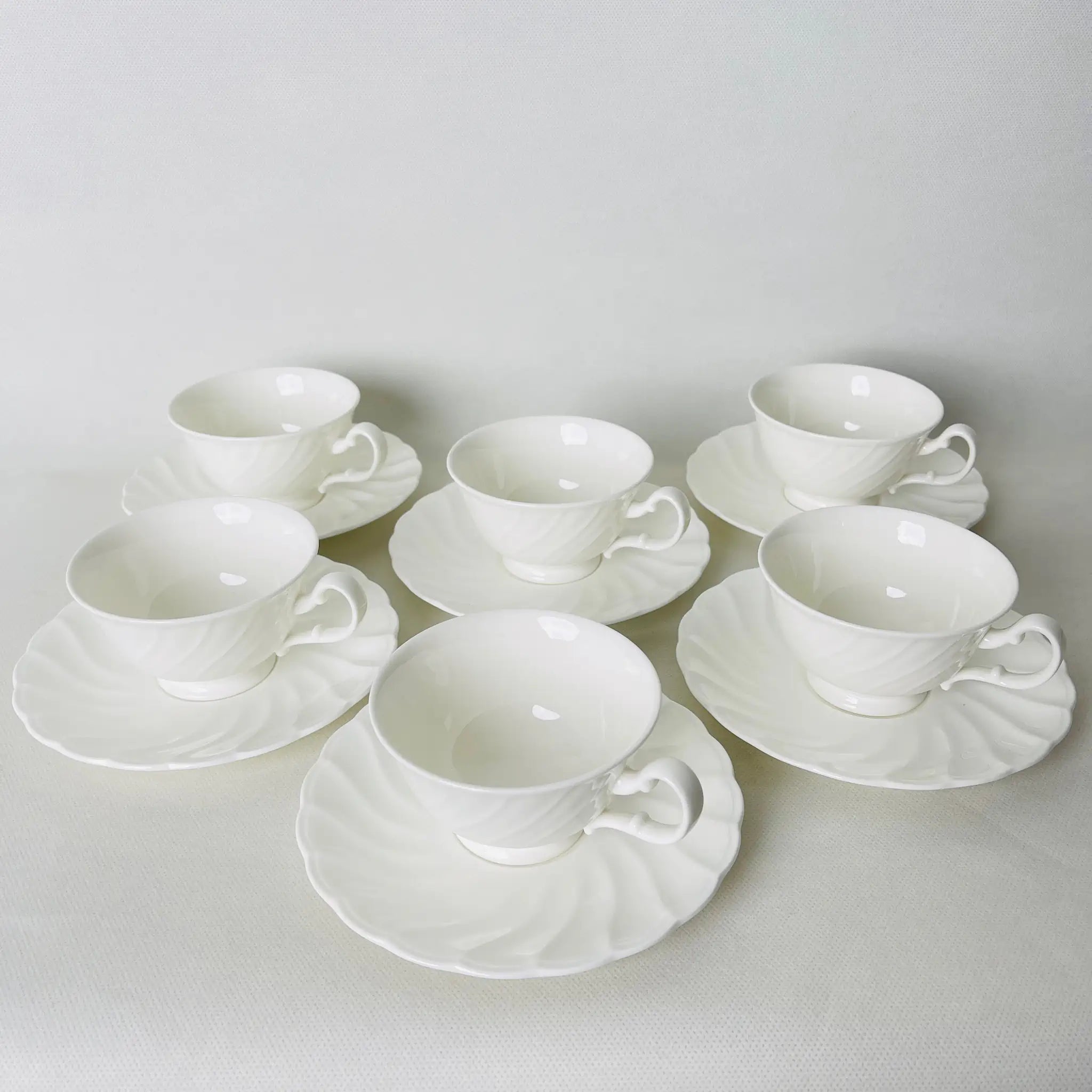 【リユース】 ティーカップセット6P / Noritake(ノリタケ) / BONE CHINA / 日本 / 未使用