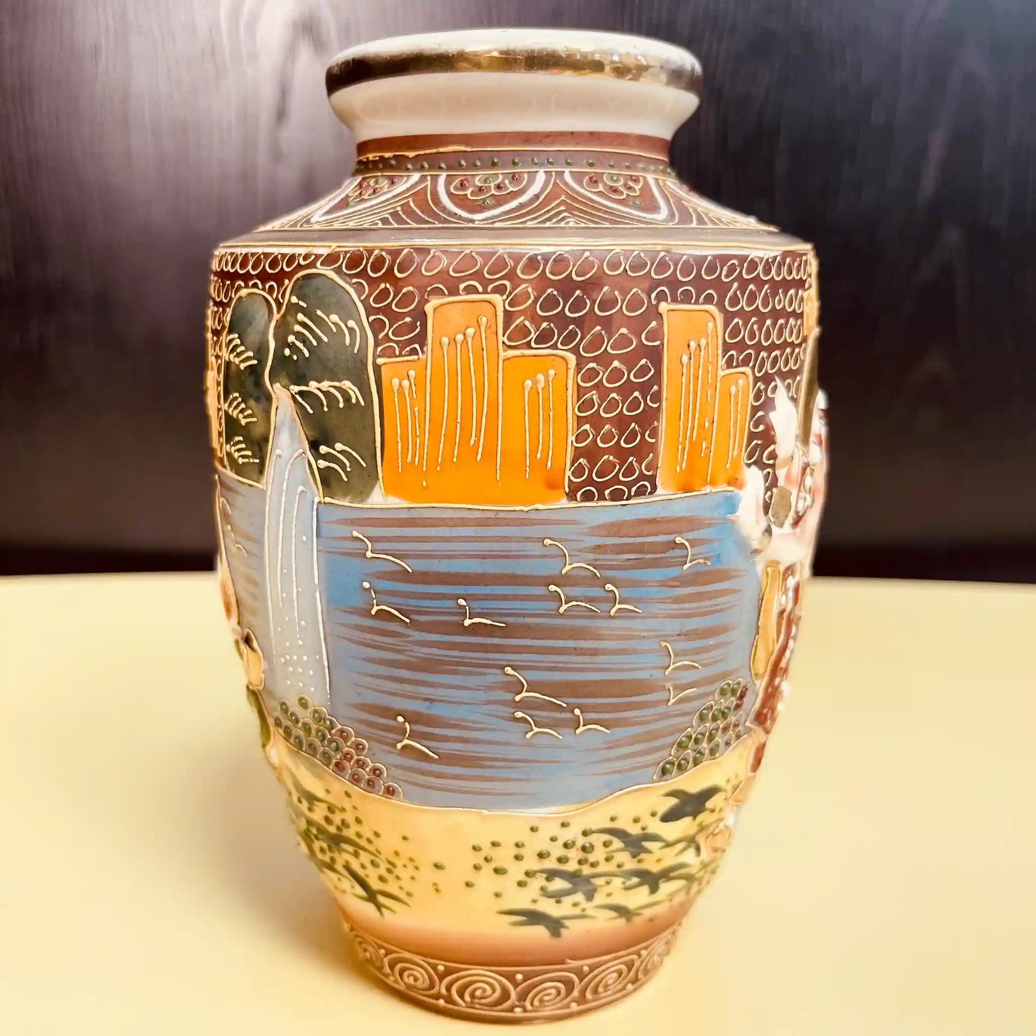 [Antique] Satsuma ware vase 