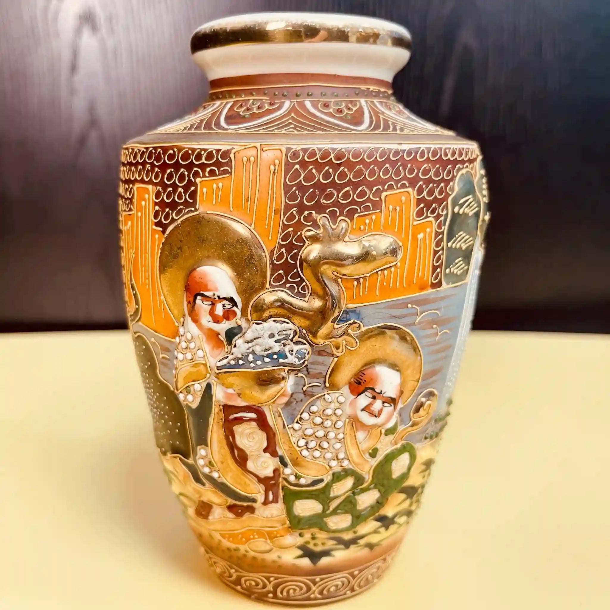 [Antique] Satsuma ware vase 