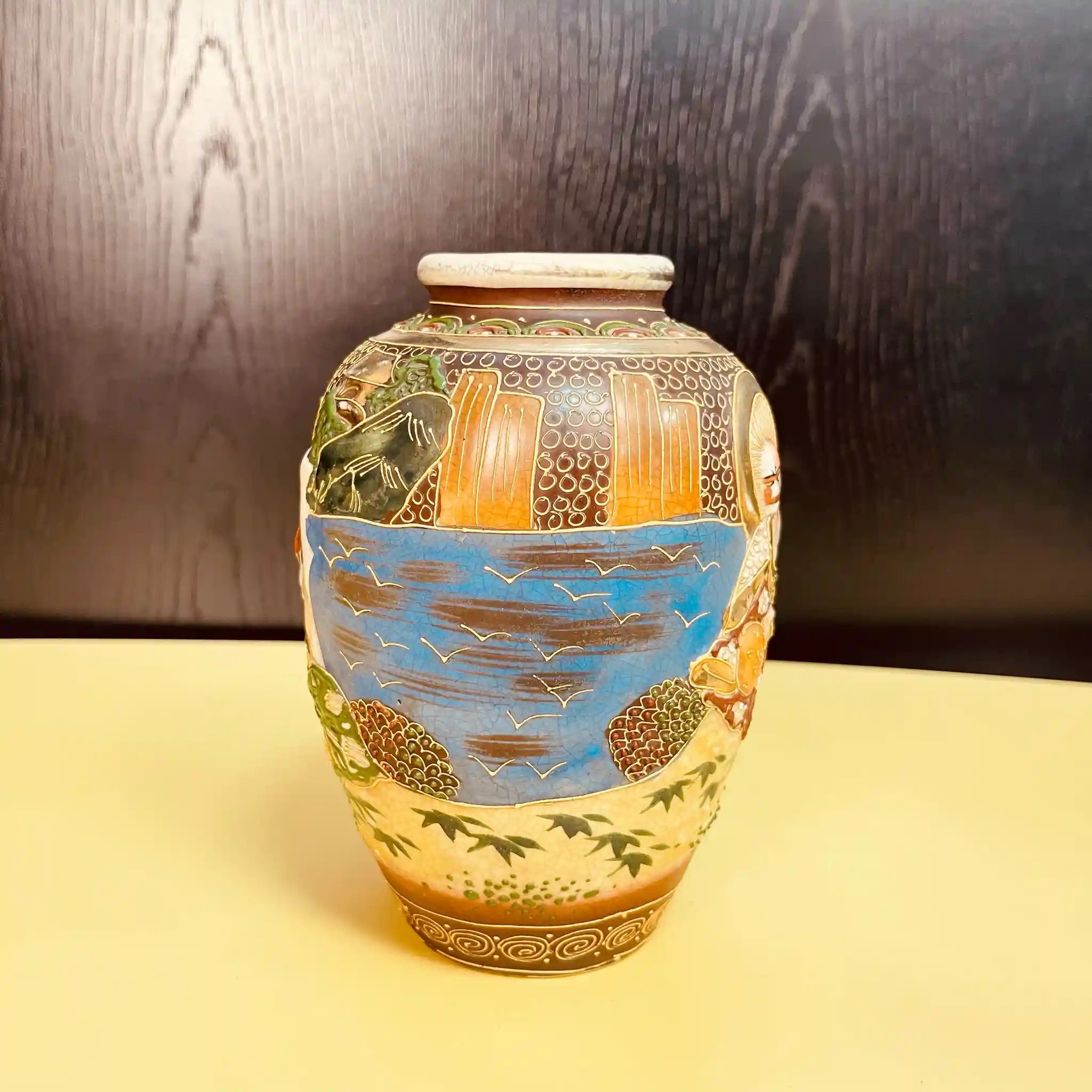 [Antique] Satsuma ware vase 