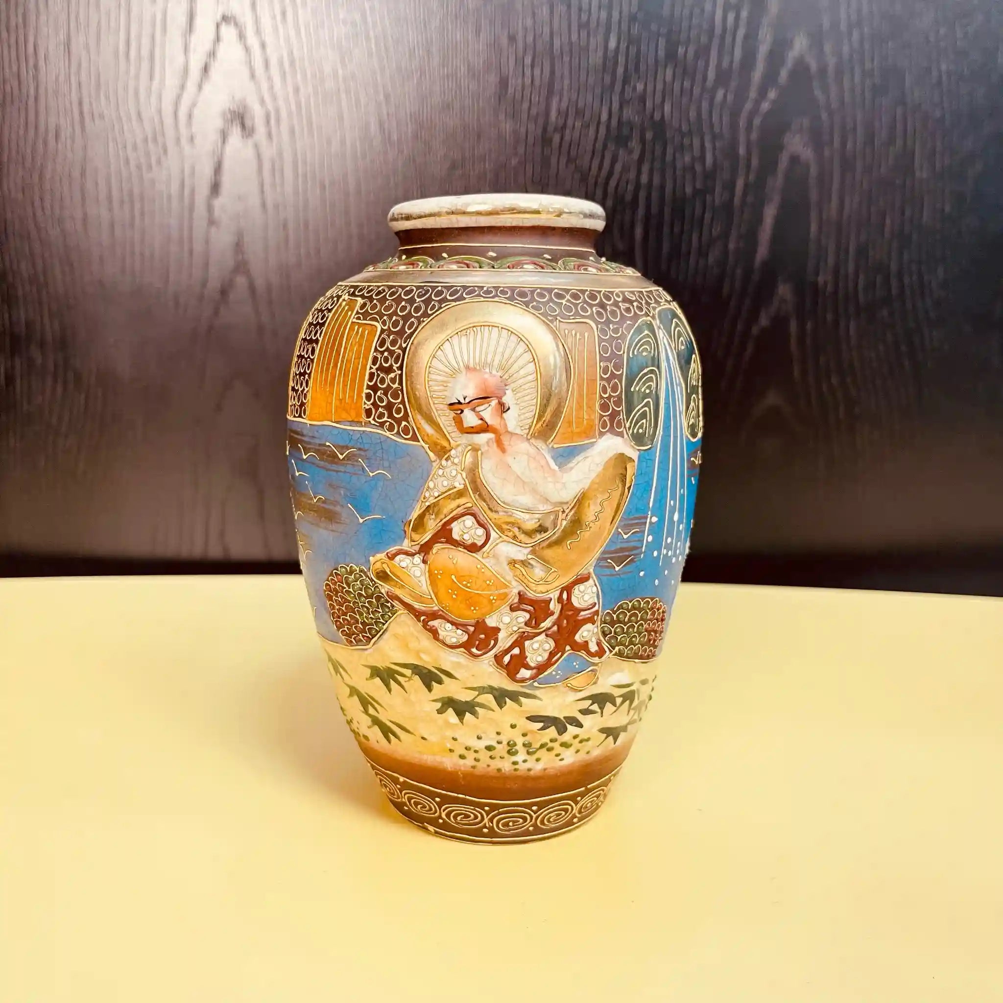 [Antique] Satsuma ware vase 