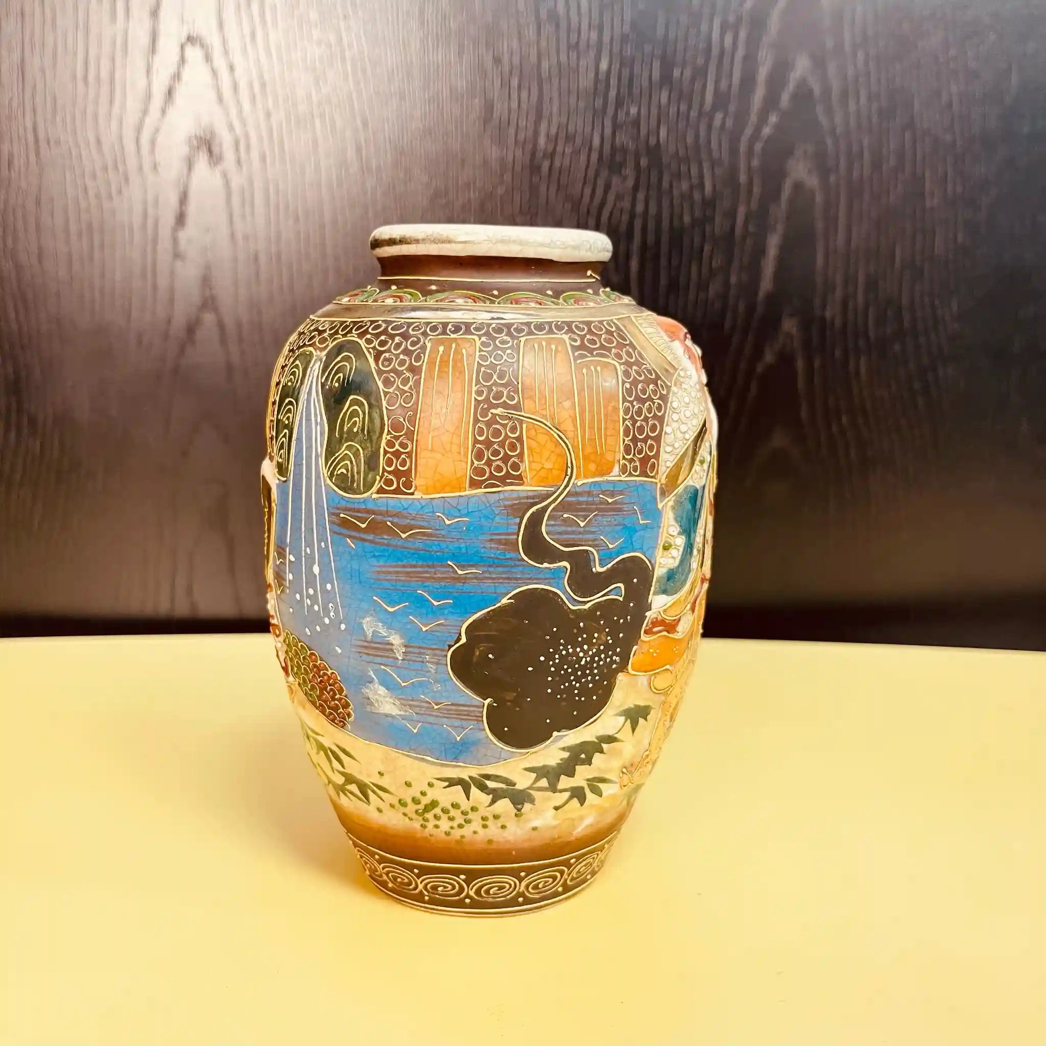 [Antique] Satsuma ware vase 