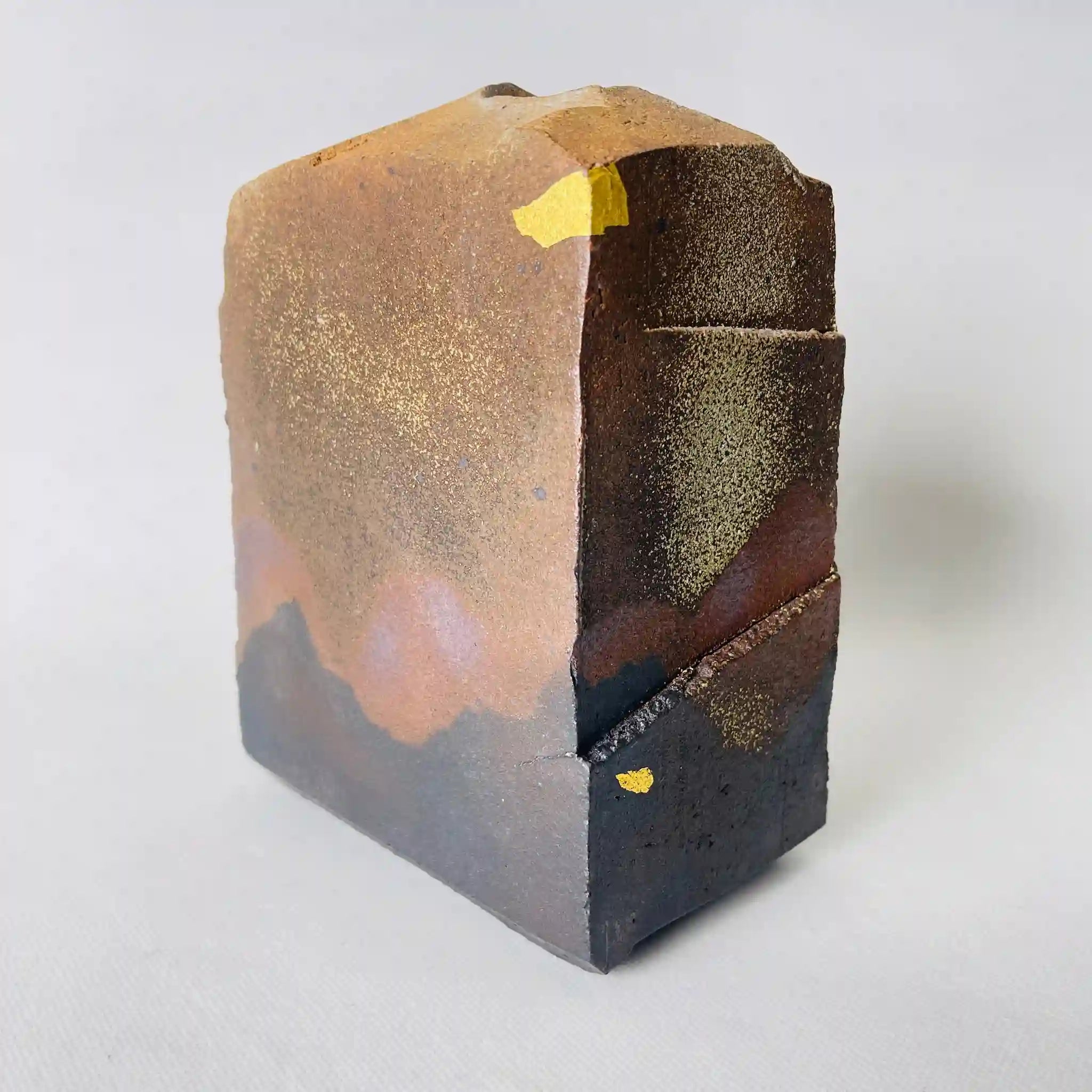 Antique Vase, Genpoan, by Yasuyuki Kato, Mino Ware, Japan, Box included, Unused