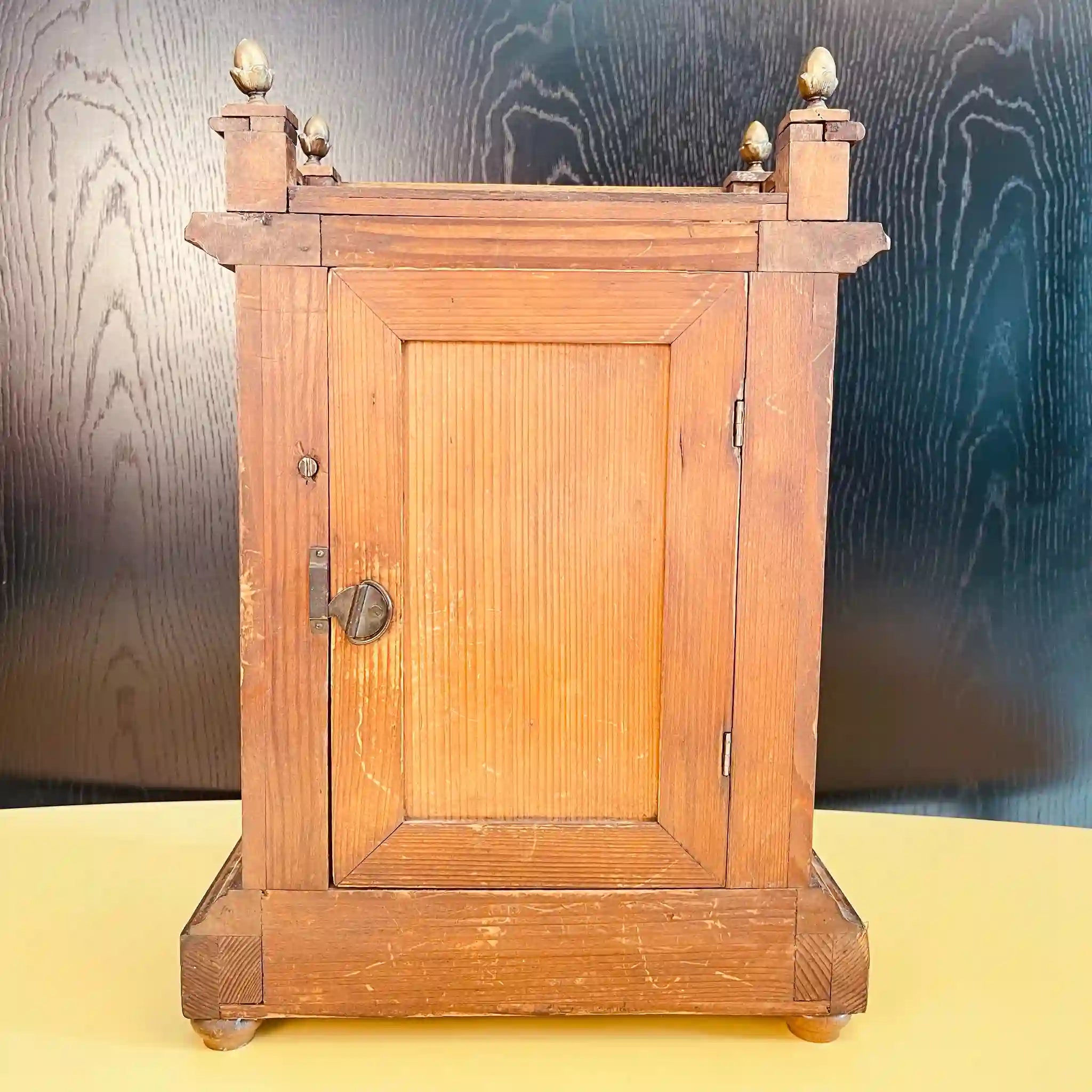 【アンティーク】 置き時計 / ハンブルク・アメリカン・クロック / アール・ヌーヴォー様式 / オーク材