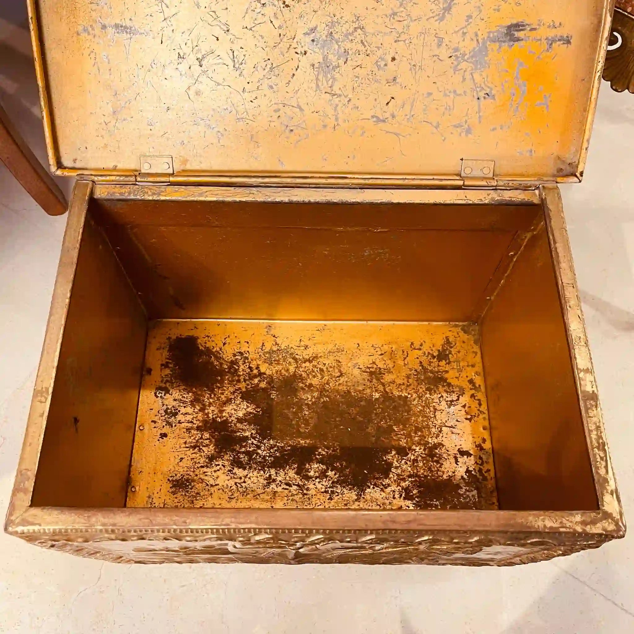 [Antique] Log box, England