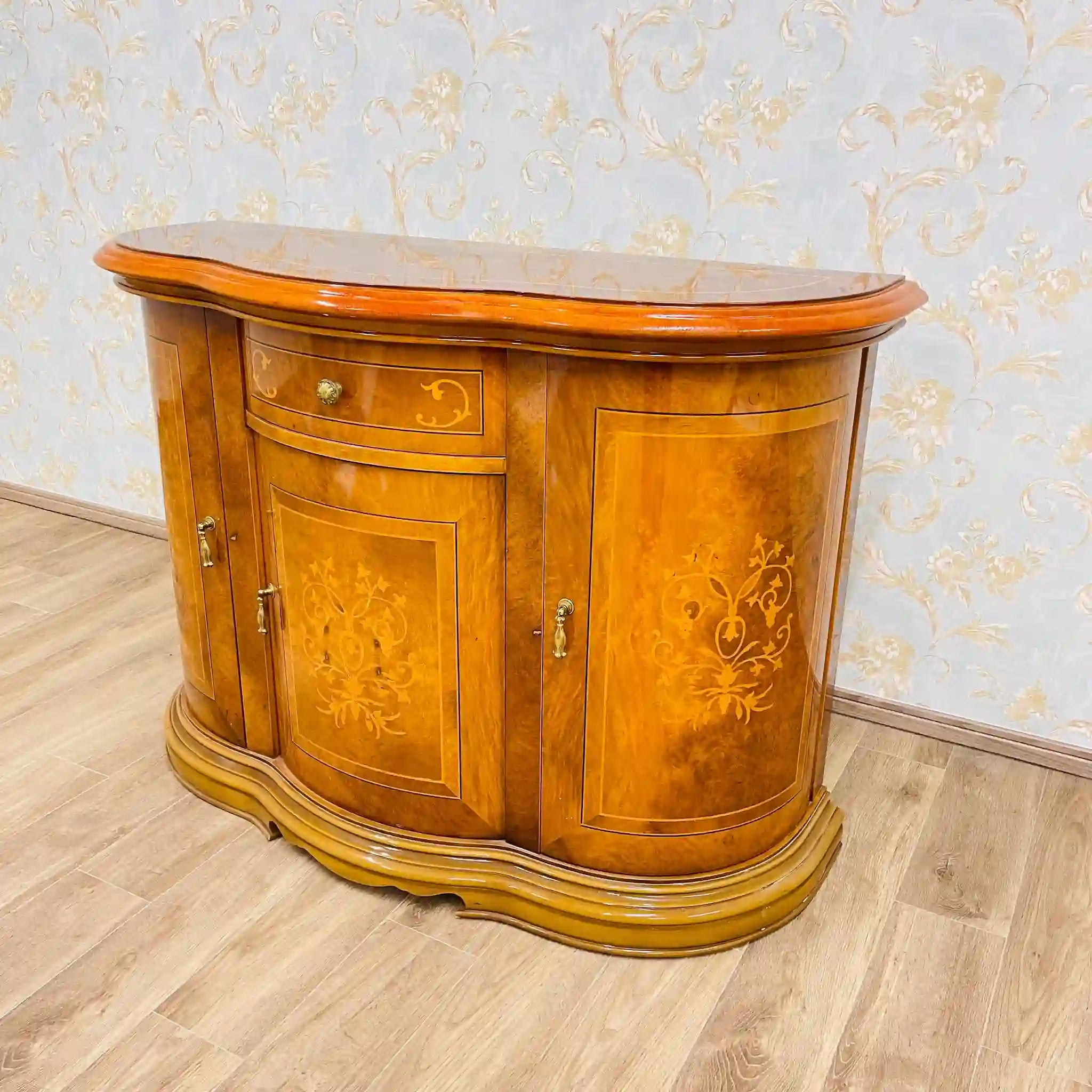 【リユース】 コンソールチェスト / 象嵌(インレイ） 工場リペア済