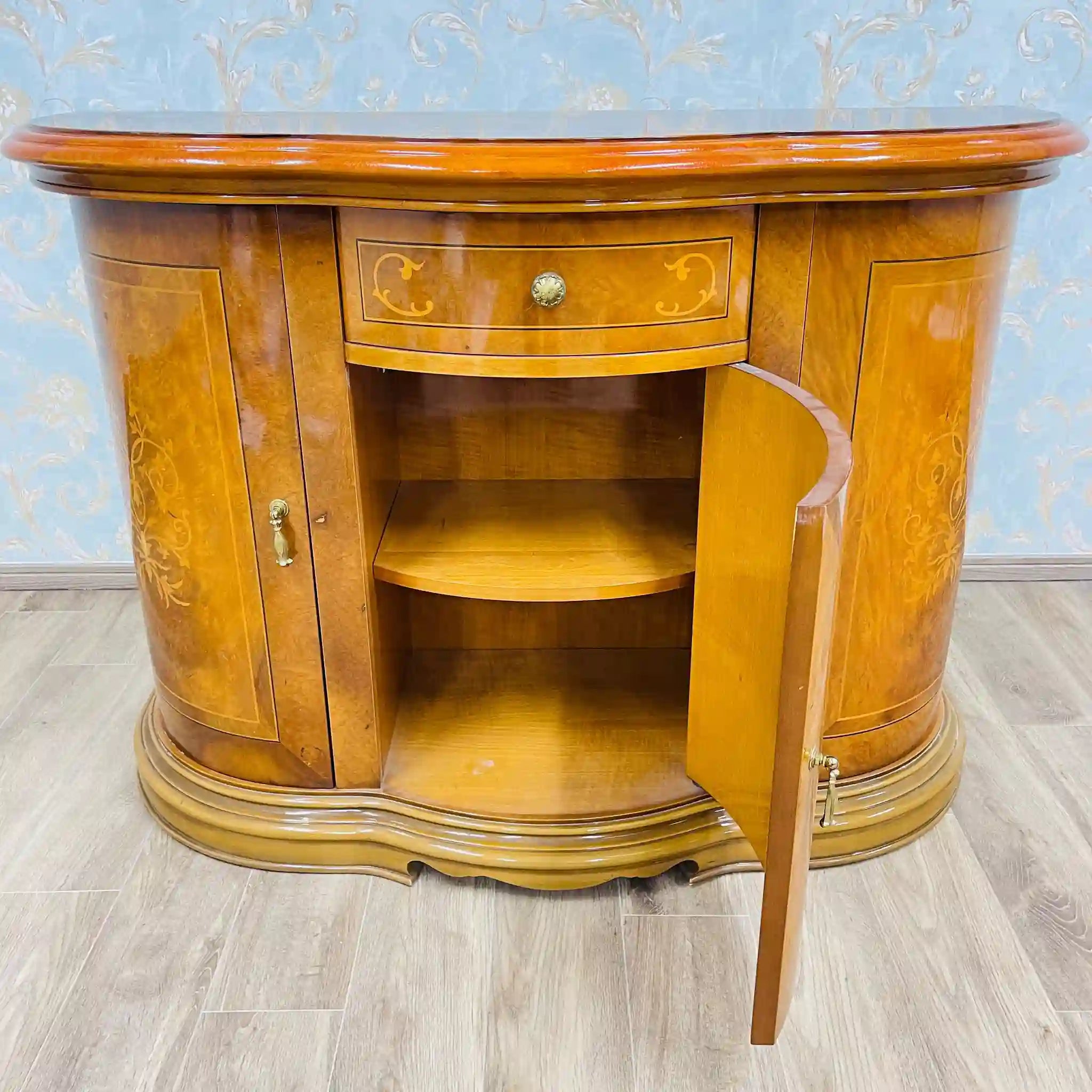 【リユース】 コンソールチェスト / 象嵌(インレイ） 工場リペア済