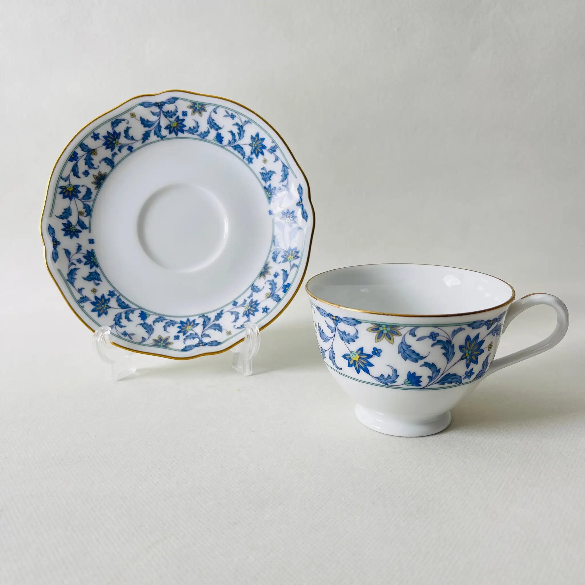 【リユース】ティーカップセット Noritake(ノリタケ) / NINFA LAGUNA(ニンファ ラグーナ)  / 日本 /