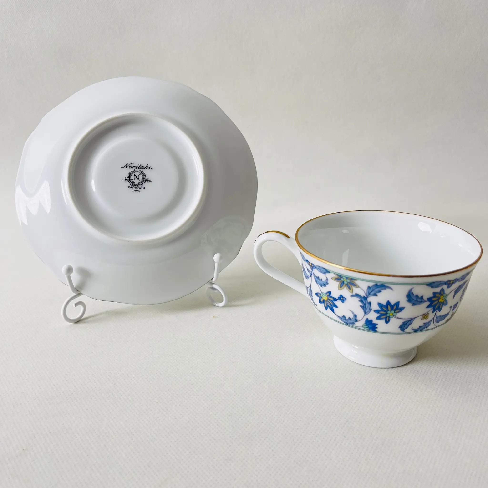 【リユース】ティーカップセット Noritake(ノリタケ) / NINFA LAGUNA(ニンファ ラグーナ)  / 日本 /