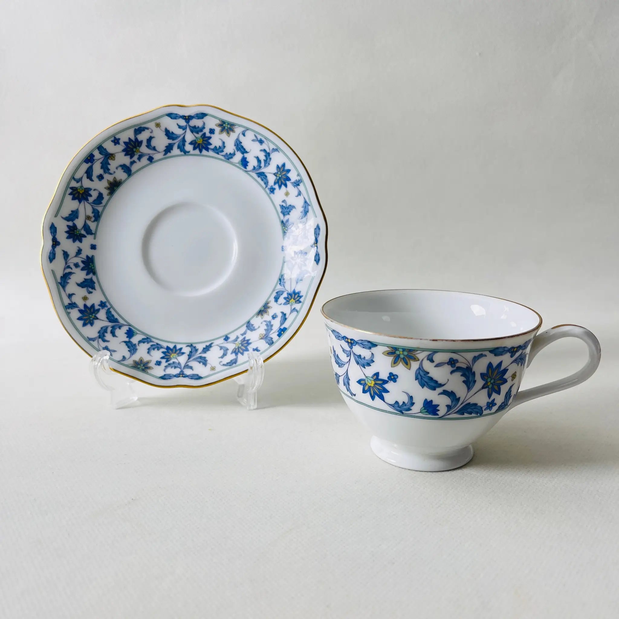 【リユース】ティーカップセット Noritake(ノリタケ) / NINFA LAGUNA(ニンファ ラグーナ)  / 日本 /