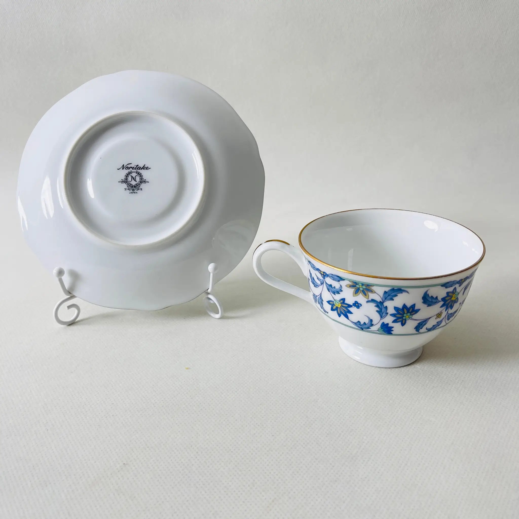 【リユース】ティーカップセット Noritake(ノリタケ) / NINFA LAGUNA(ニンファ ラグーナ)  / 日本 /