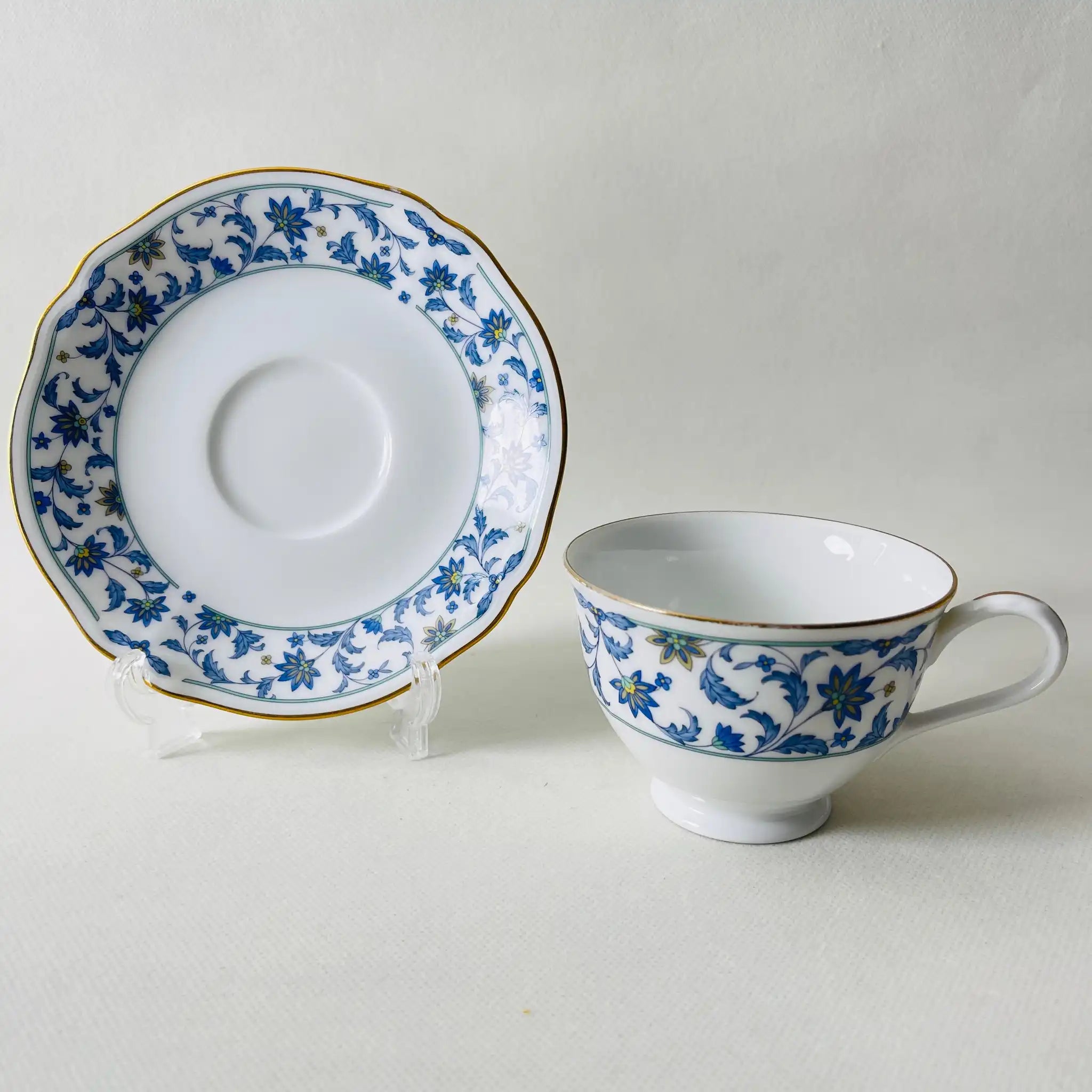 【リユース】ティーカップセット Noritake(ノリタケ) / NINFA LAGUNA(ニンファ ラグーナ)  / 日本 /