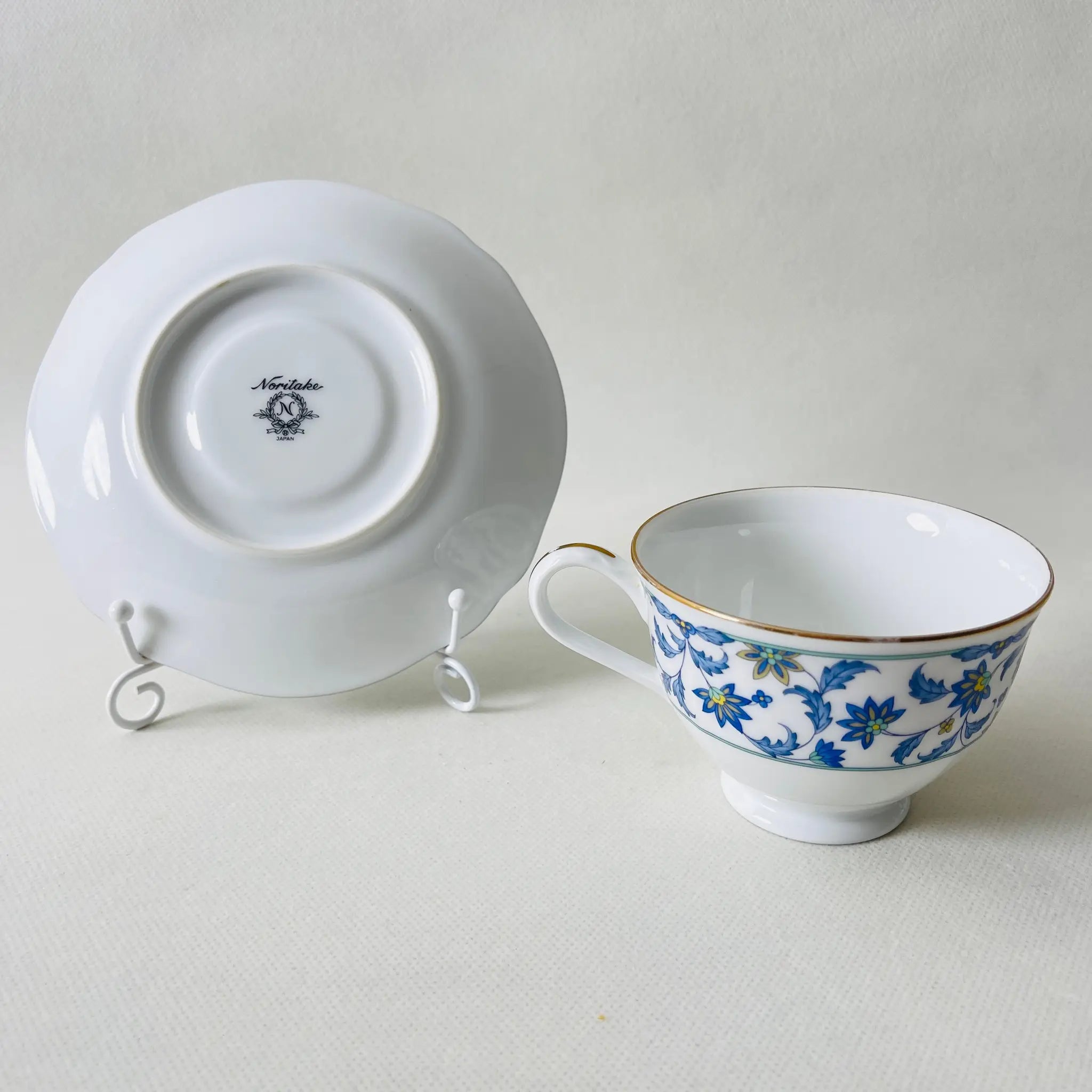 【リユース】ティーカップセット Noritake(ノリタケ) / NINFA LAGUNA(ニンファ ラグーナ)  / 日本 /