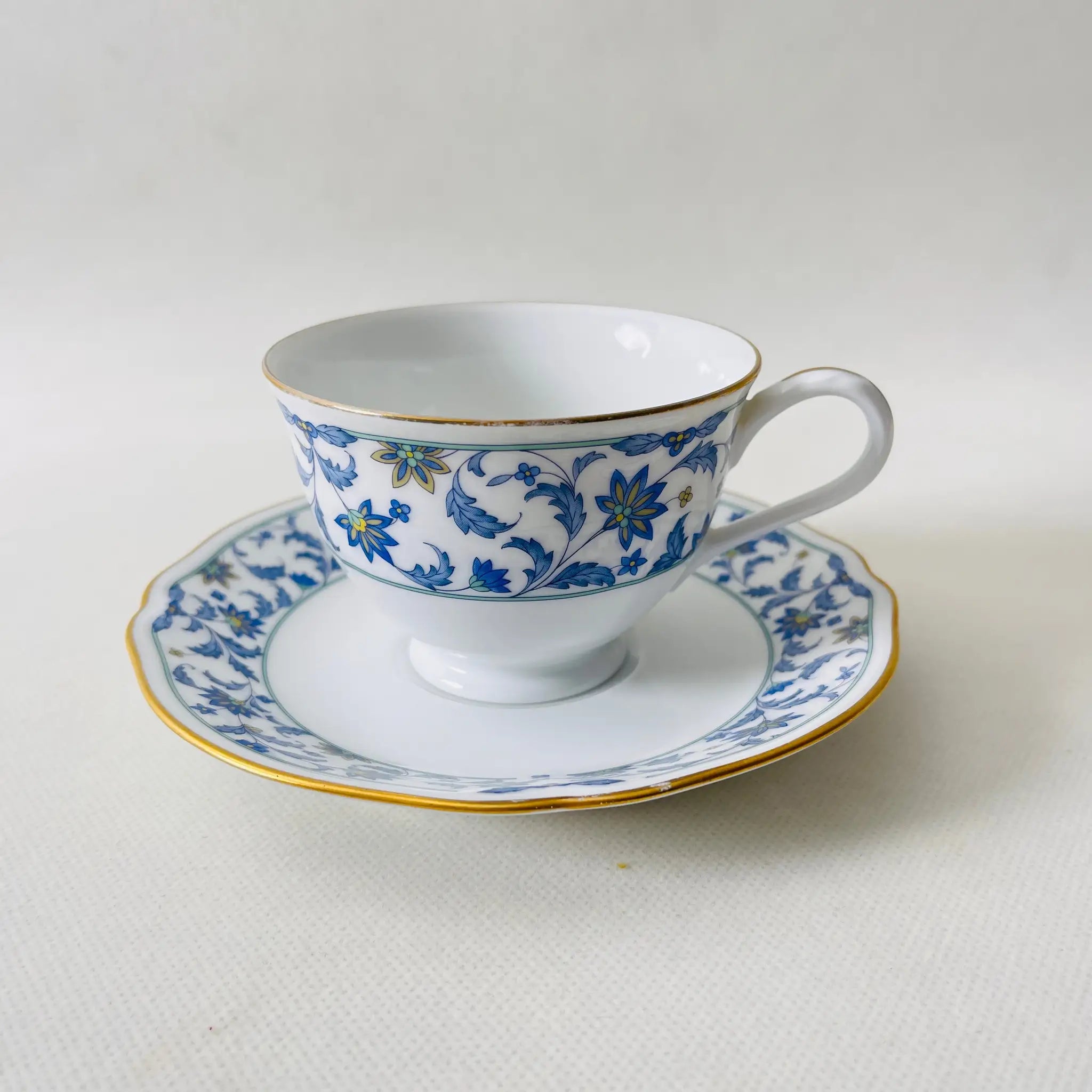 【リユース】ティーカップセット Noritake(ノリタケ) / NINFA LAGUNA(ニンファ ラグーナ)  / 日本 /