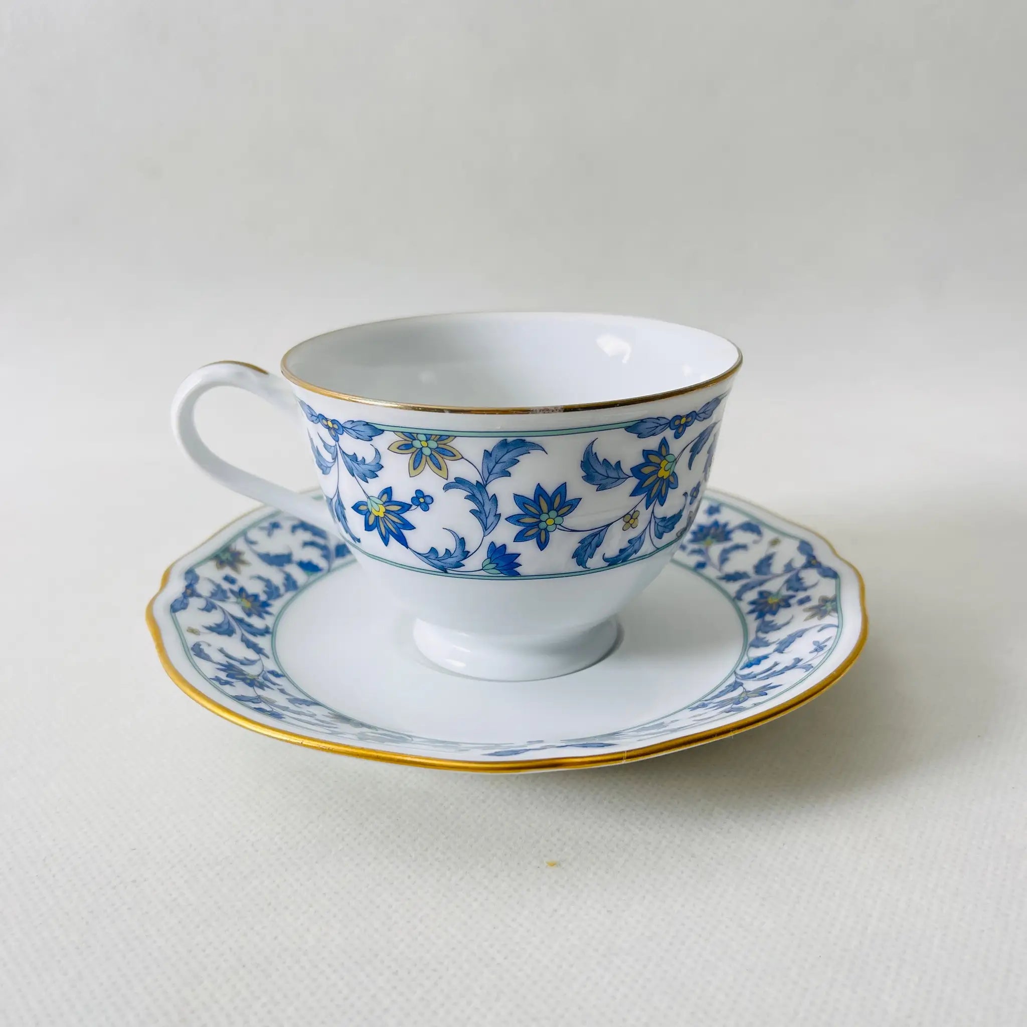 【リユース】ティーカップセット Noritake(ノリタケ) / NINFA LAGUNA(ニンファ ラグーナ)  / 日本 /
