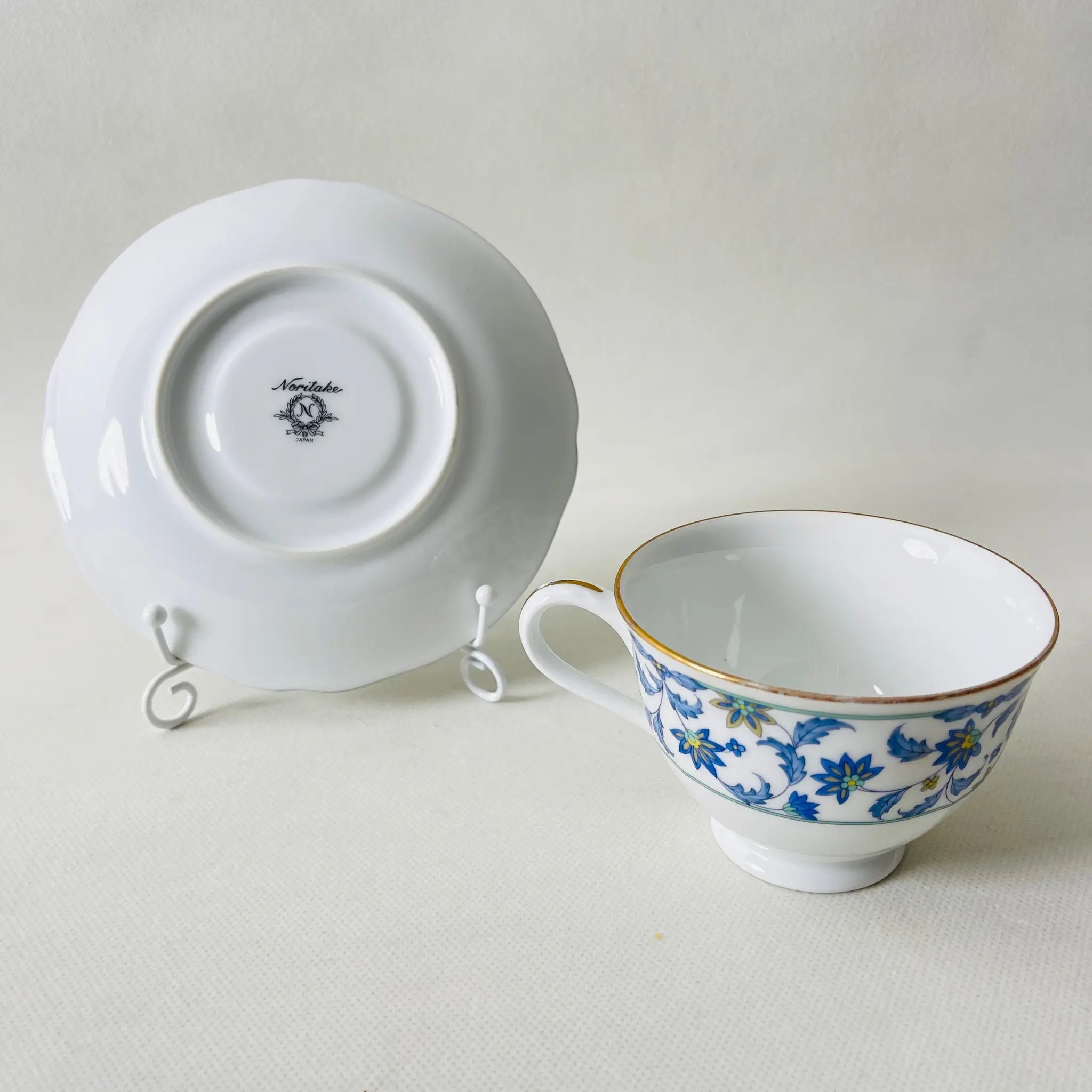 【リユース】ティーカップセット Noritake(ノリタケ) / NINFA LAGUNA(ニンファ ラグーナ)  / 日本 /