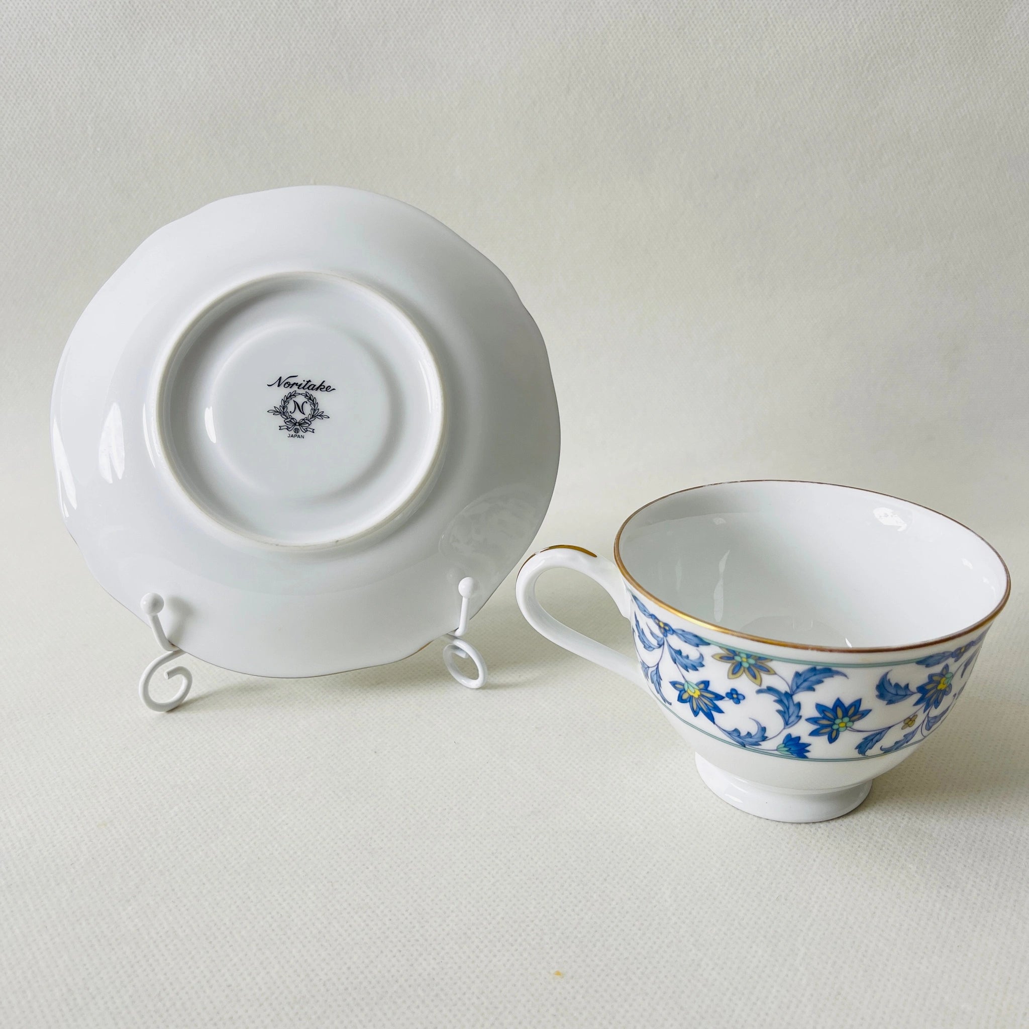 【リユース】ティーカップセット Noritake(ノリタケ) / NINFA LAGUNA(ニンファ ラグーナ)  / 日本 /