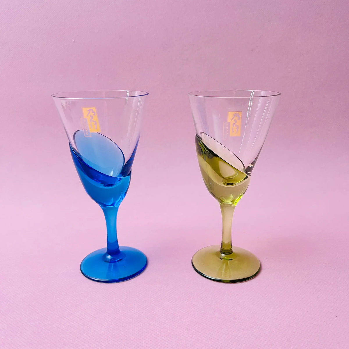 Noritake / Wine glass 2P set / 1980-1990s / Noritake, colored