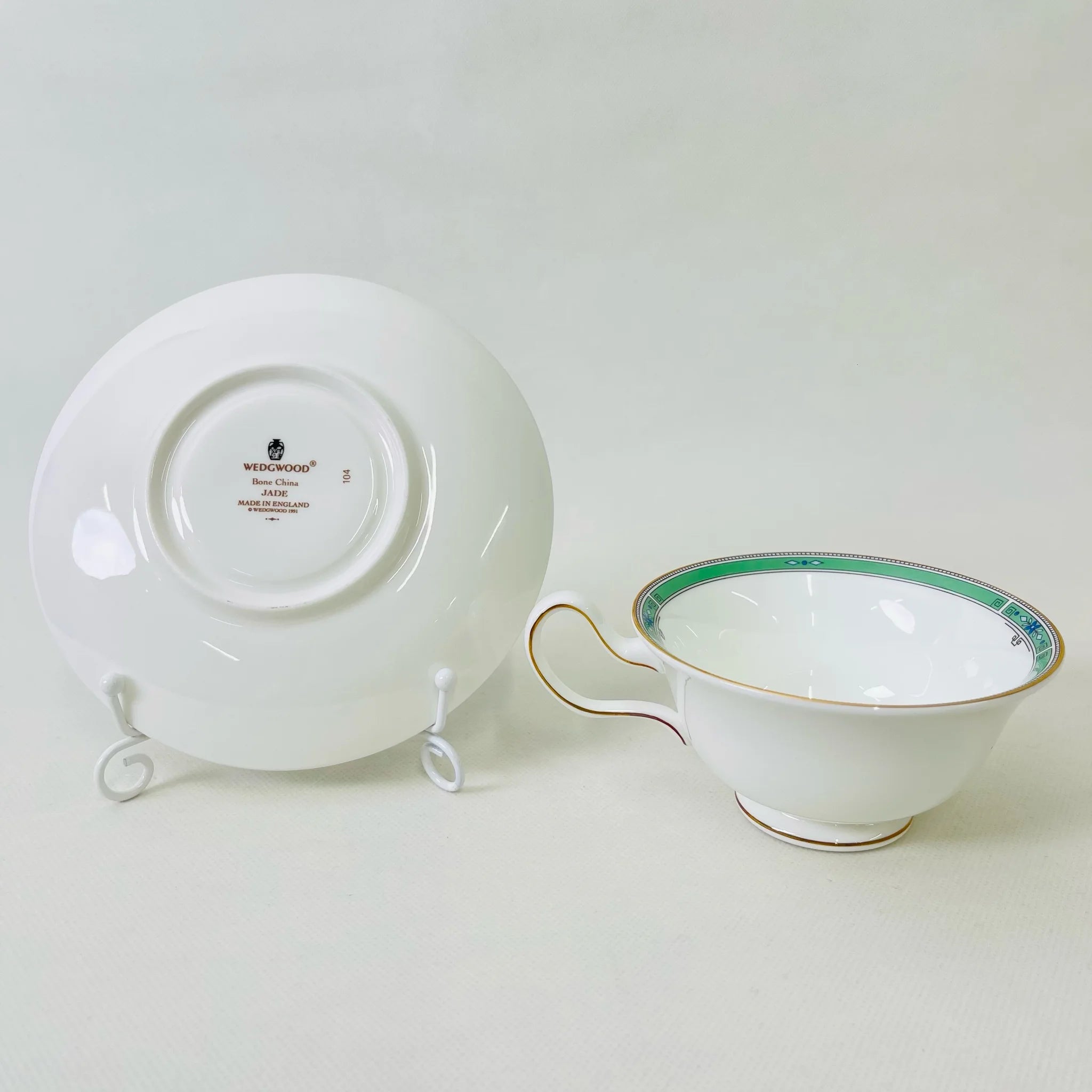【リユース】 ティーカップセット / WEDGWOOD(ウェッジウッド) / ジェイド / Bone China / イギリス