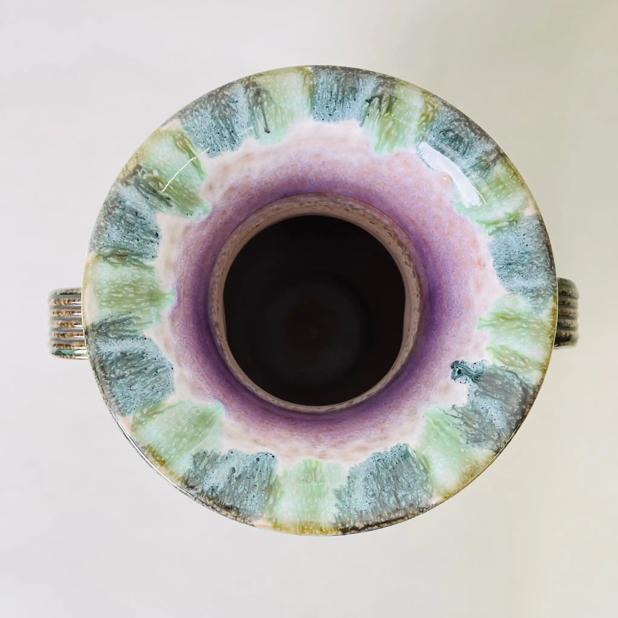 【リユース】 フラワーベース(花瓶) / マヨルカ焼 / 1960年～70年代 / 陶器 / イタリア